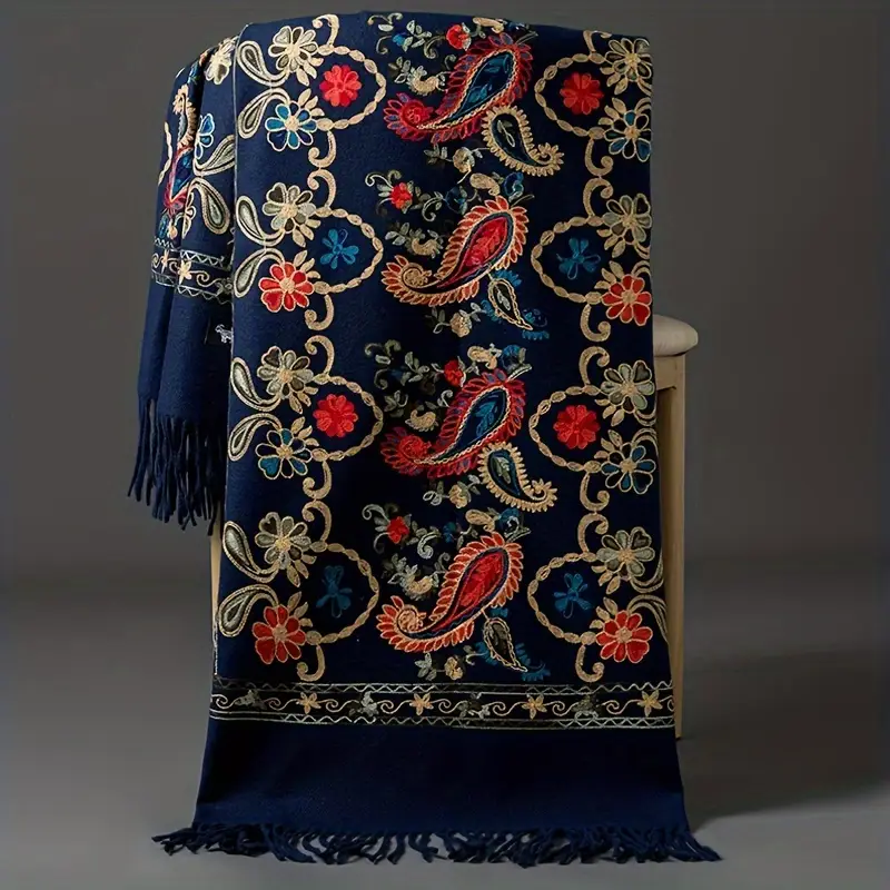 REIHAN Handwoven Embroidered Shawl