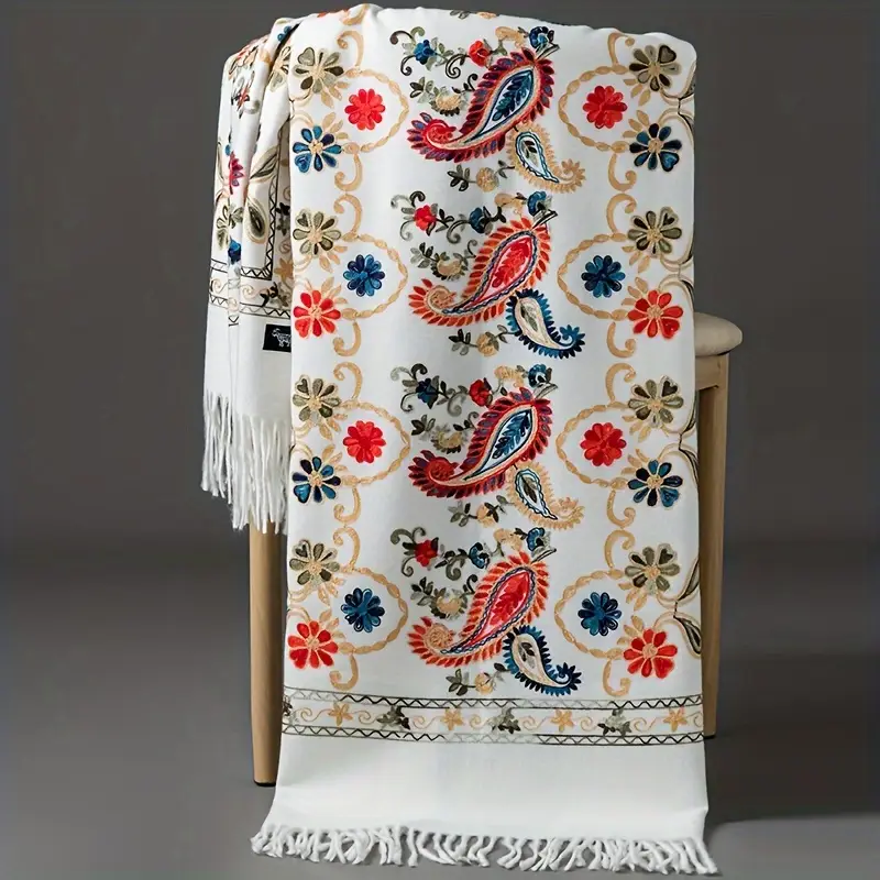 REIHAN Handwoven Embroidered Shawl