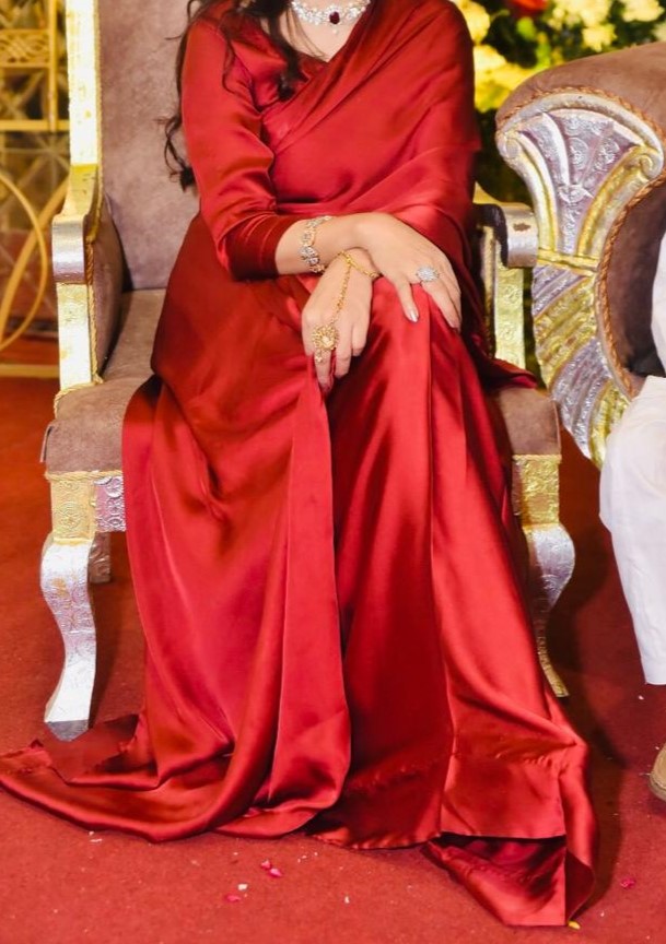 FARI elegant silk red saree