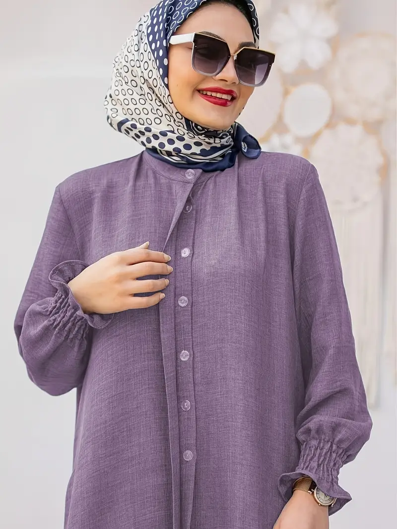 LUBNA Stylish Purple Two-Piece Set