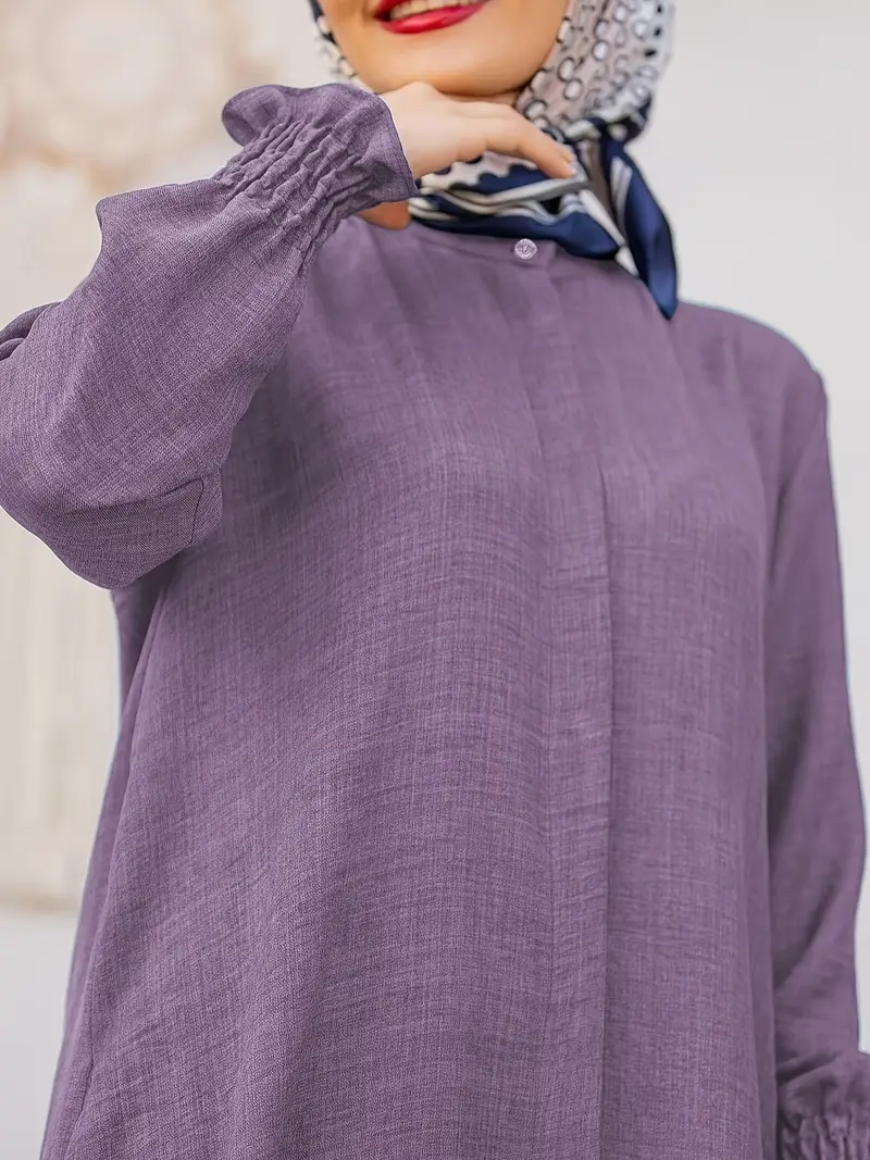 LUBNA Stylish Purple Two-Piece Set