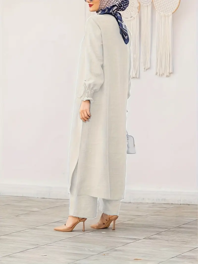 MEHRU Elegant White Dress