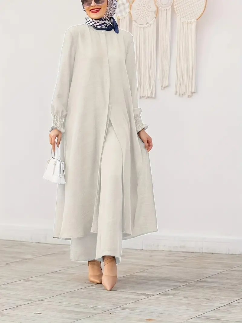 MEHRU Elegant White Dress