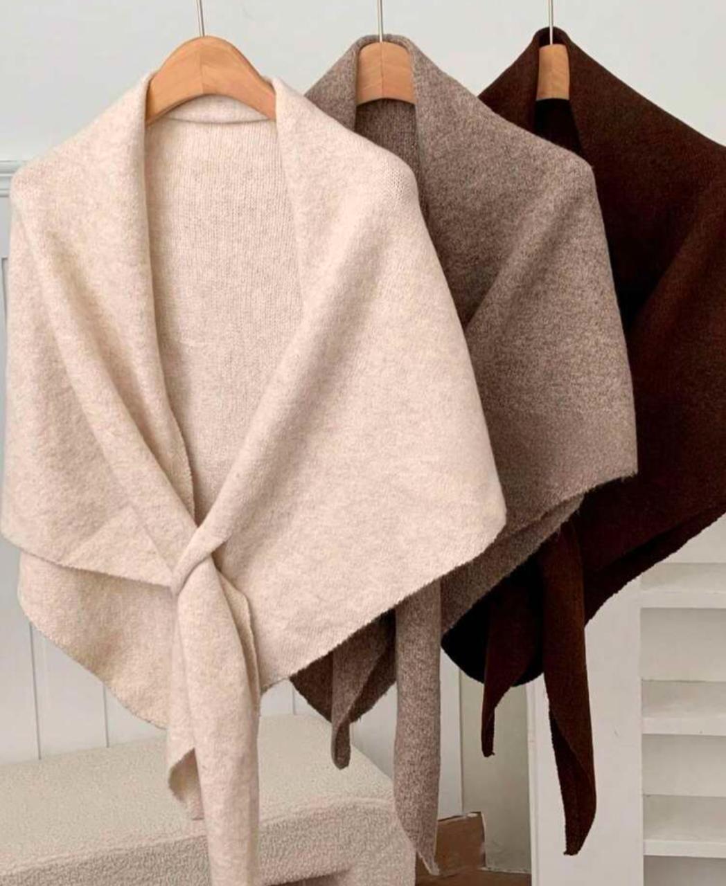 Loose Tie up Wool Cardigan