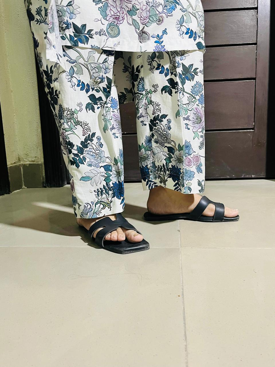 Visose printed trouser