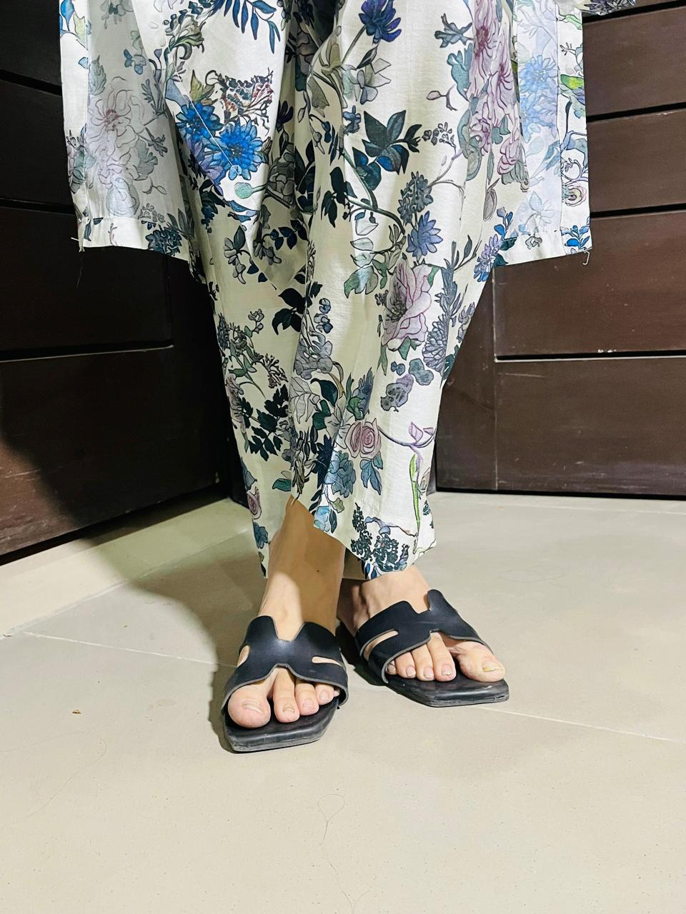 Visose printed trouser