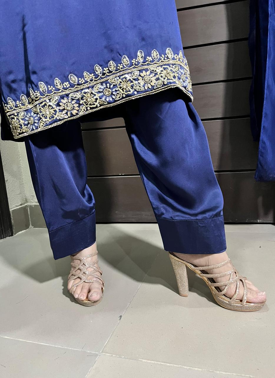 Navy Farshi Shalwar