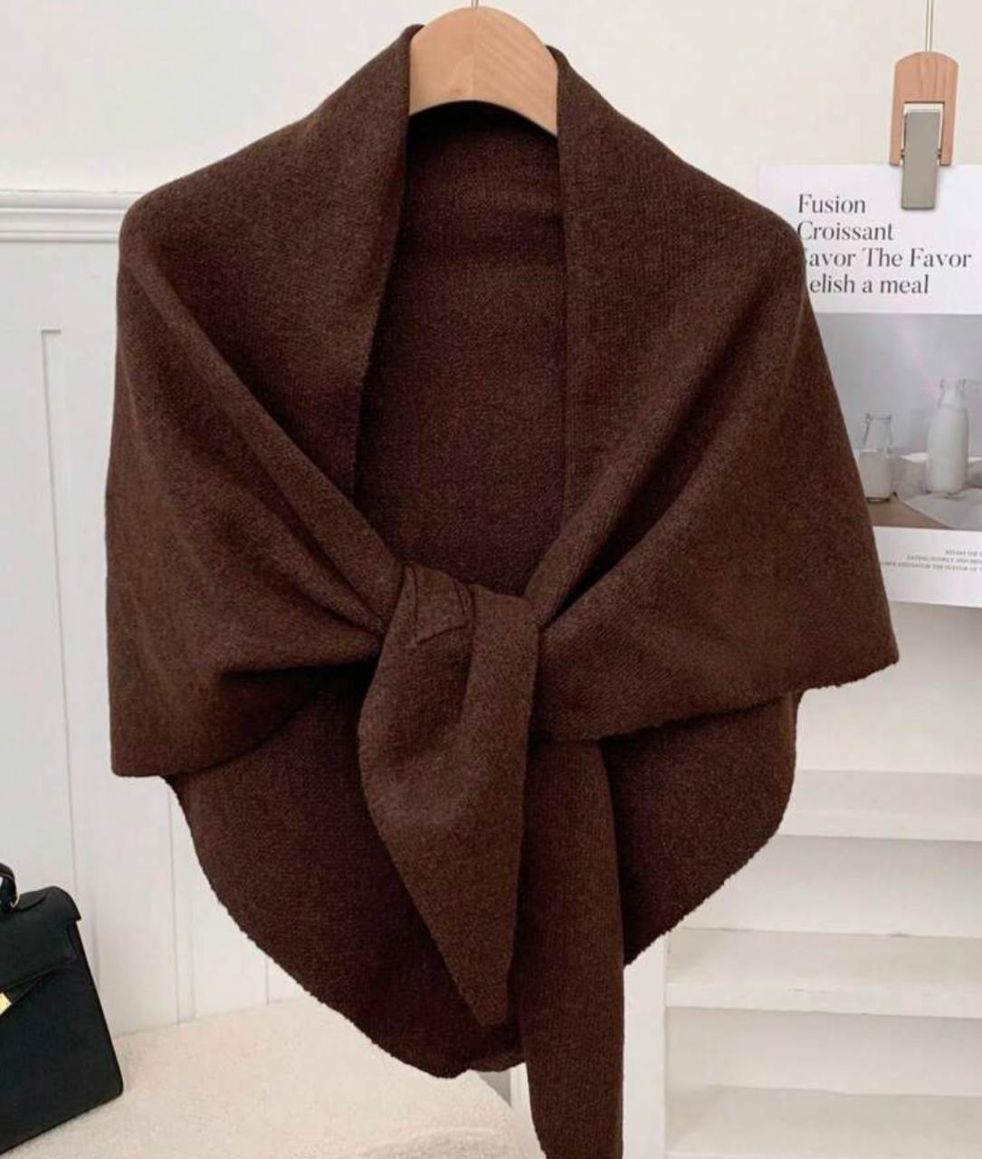 Loose Tie up Wool Cardigan