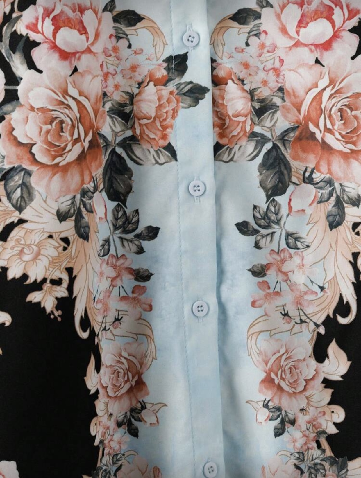 Floral Print Viscose Pajama Set