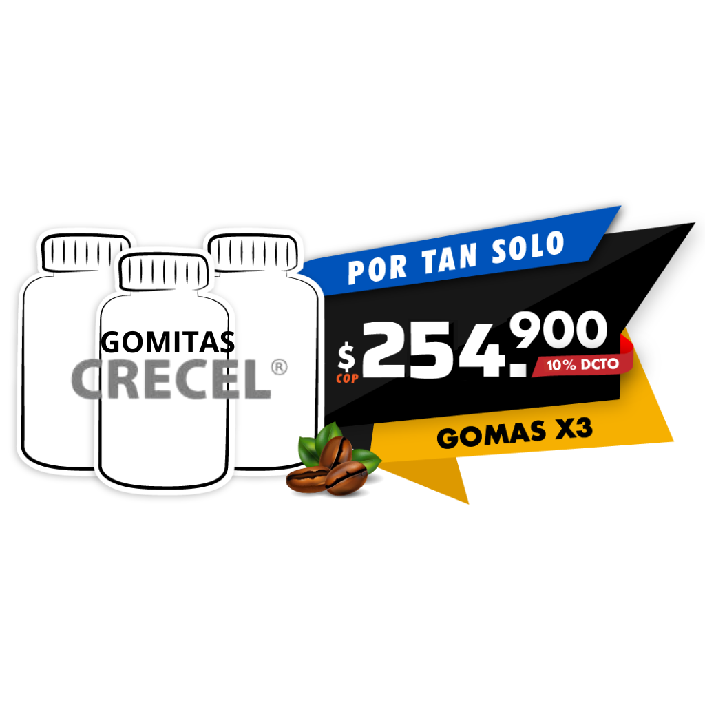 Gomas Crecel Combo X3 Tarros 