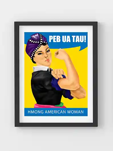 Hmong American Woman Poster