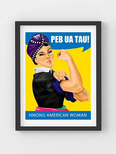 Hmong American Woman Poster