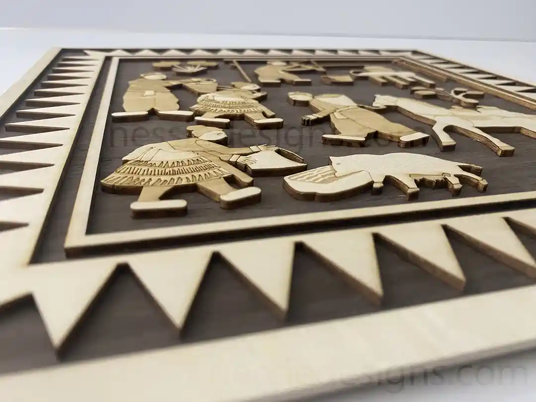 2-Layer Wood Story Cloth Wall Art