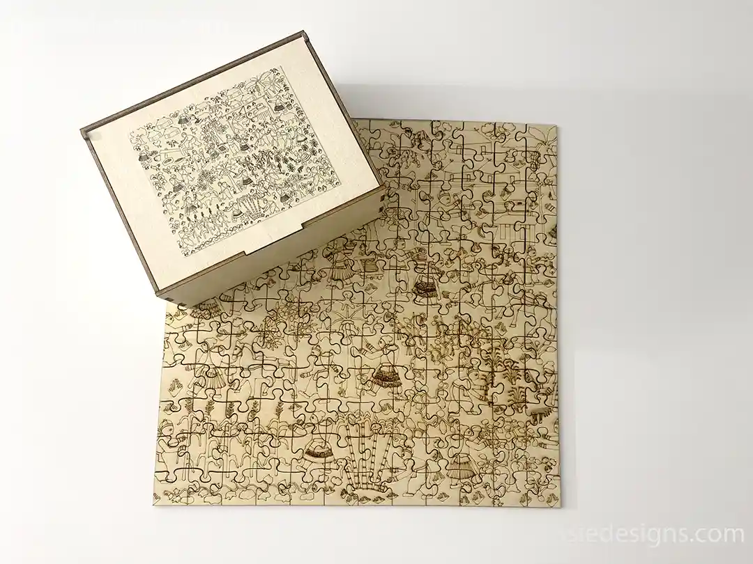 Story Cloth Wooden Jigsaw Puzzle