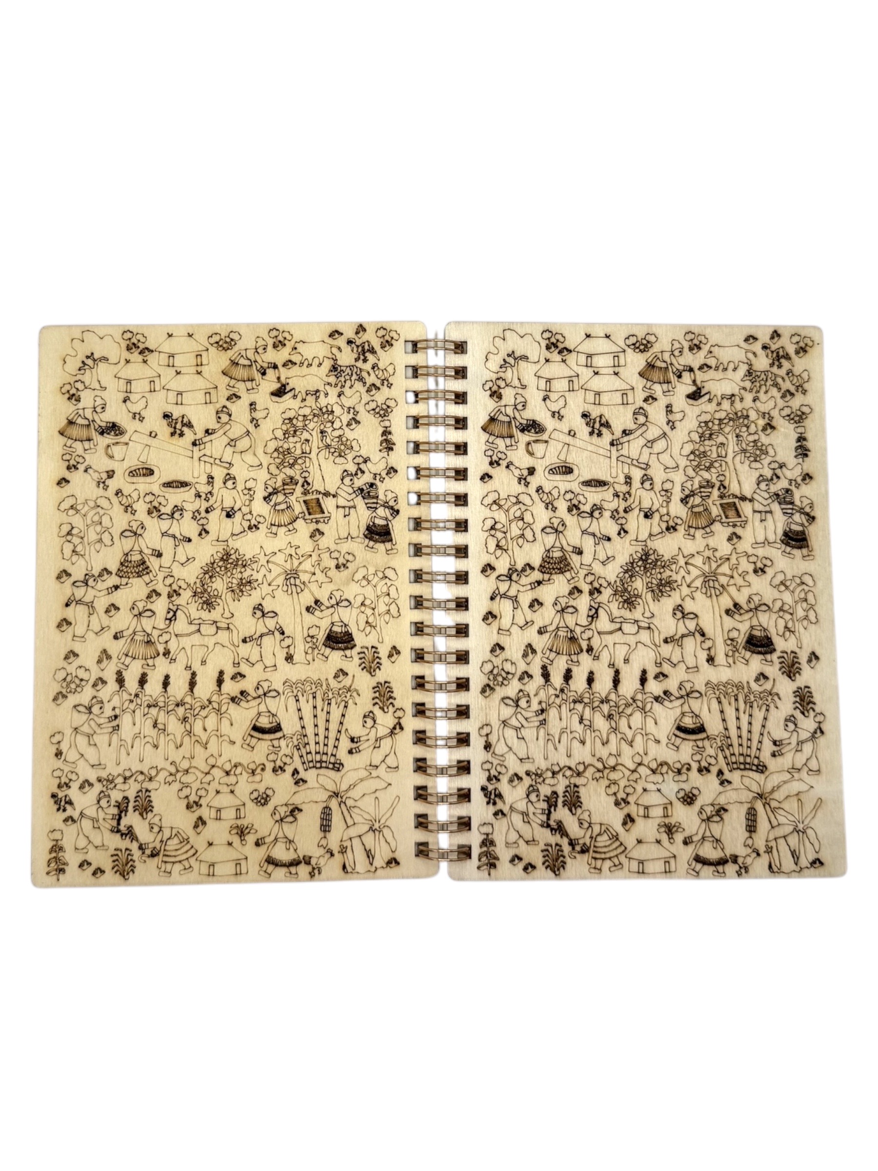 Story Cloth Wooden Notebook