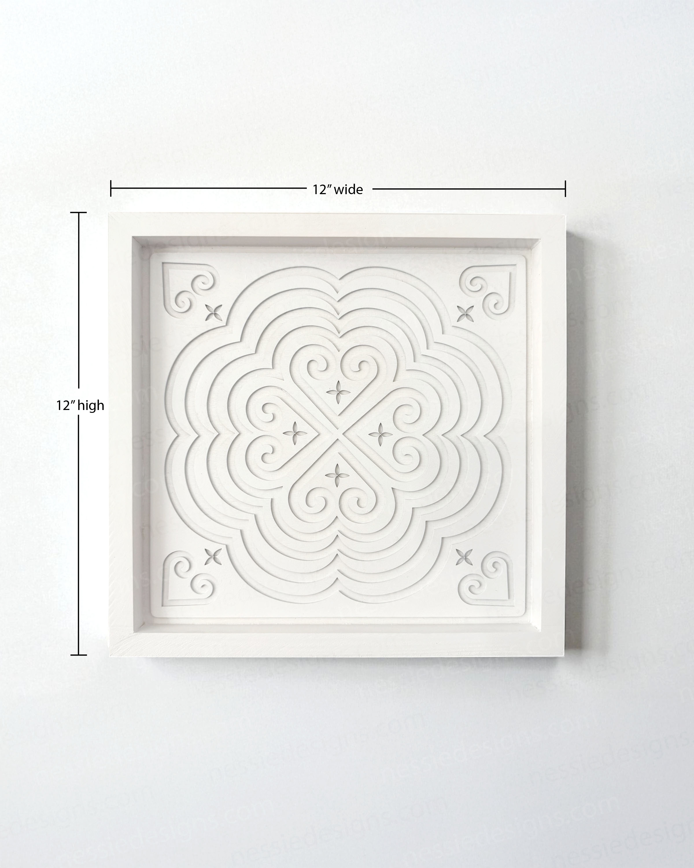 Elephant Footprint Motif Wall Art