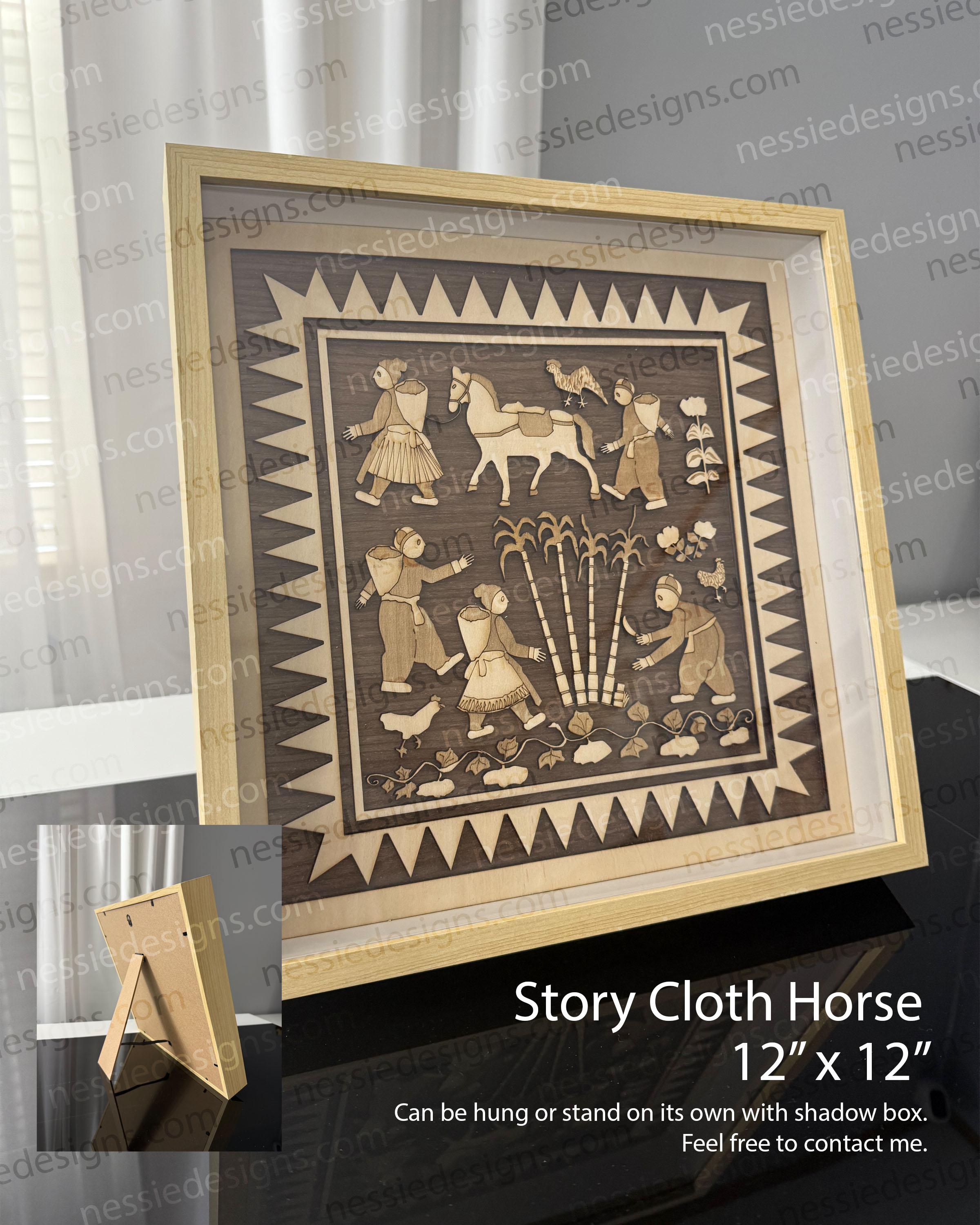 Shadow Box Framed Story Cloth 