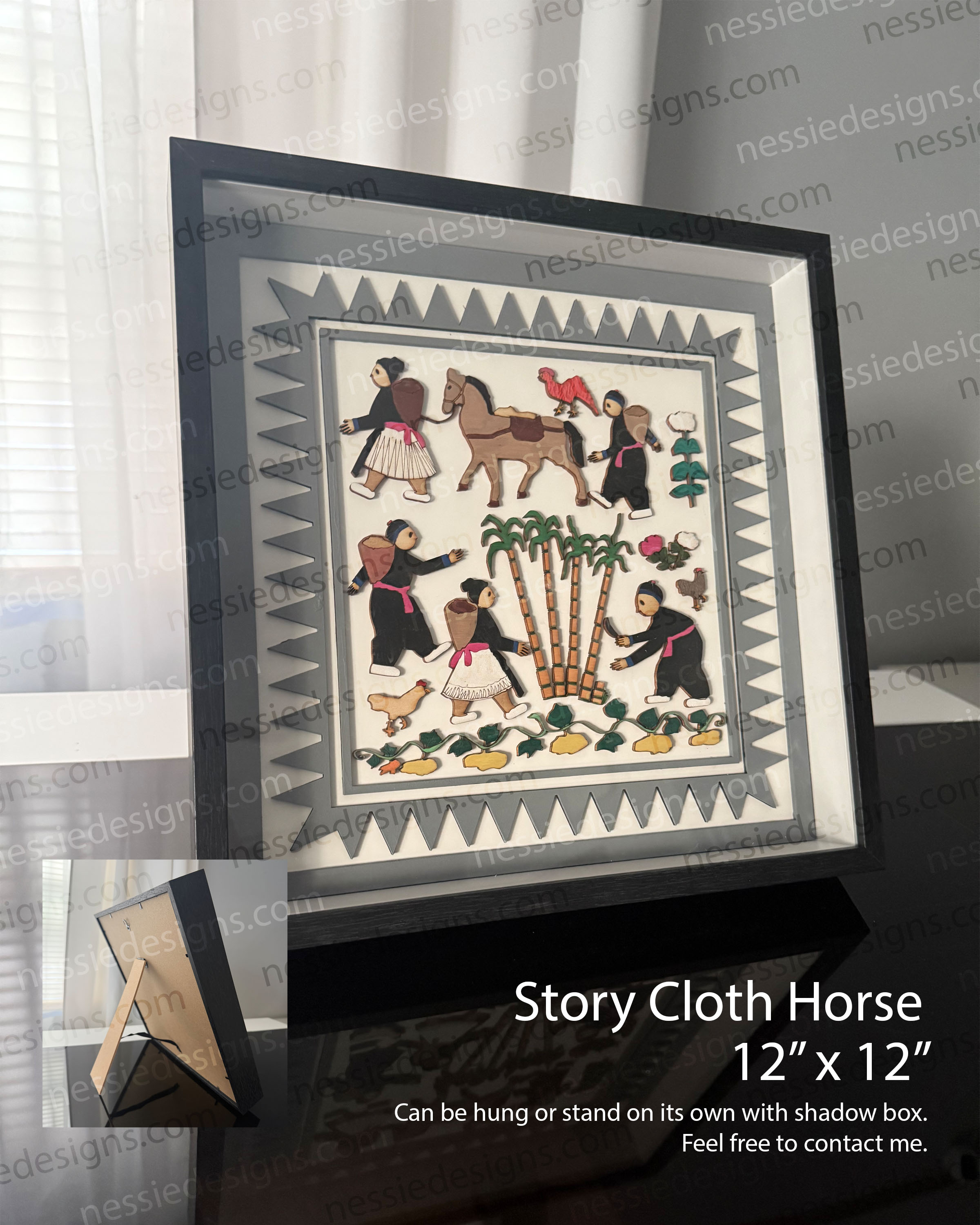 Shadow Box Framed Story Cloth 