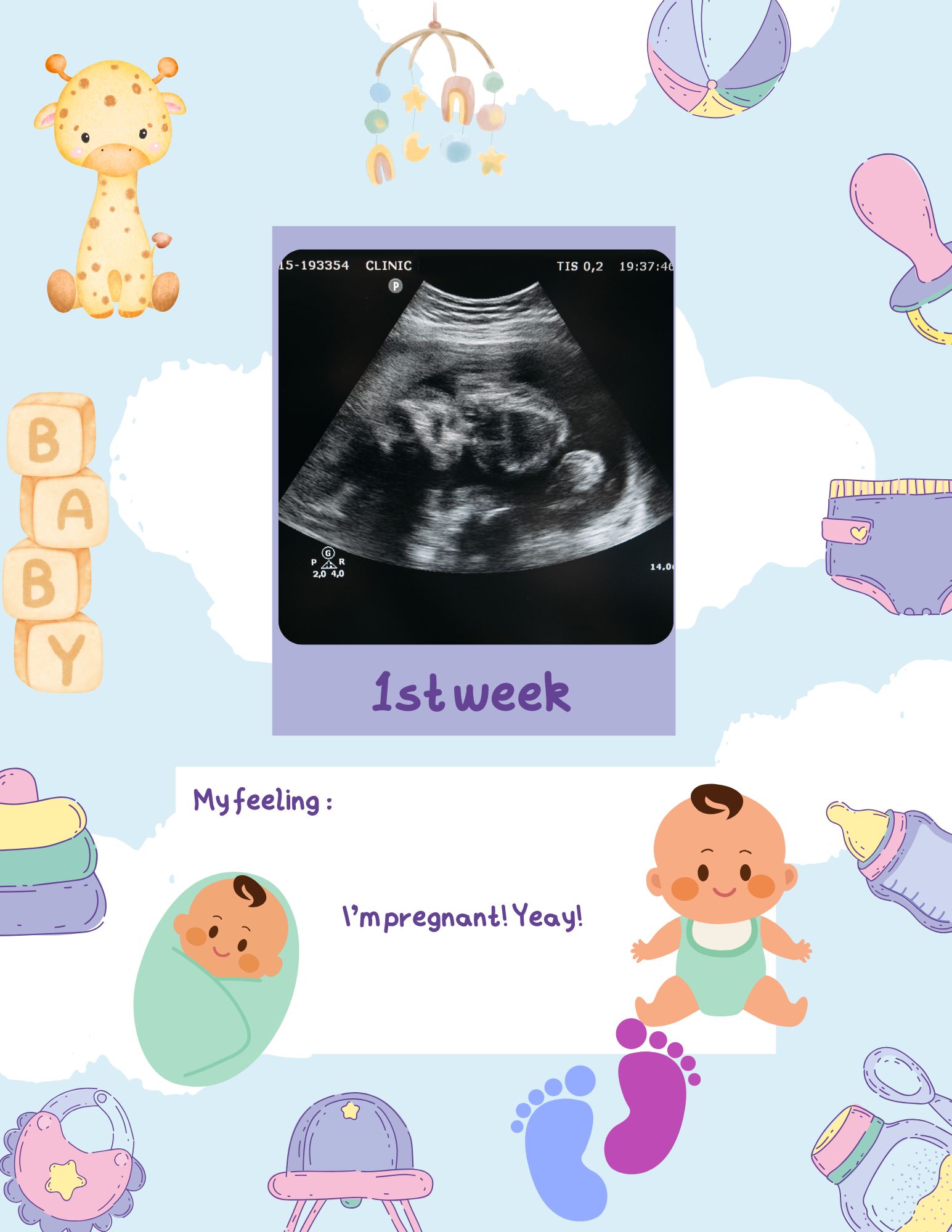  Pregnancy Journal for first time moms - week by week pregnancy perfect for a boy