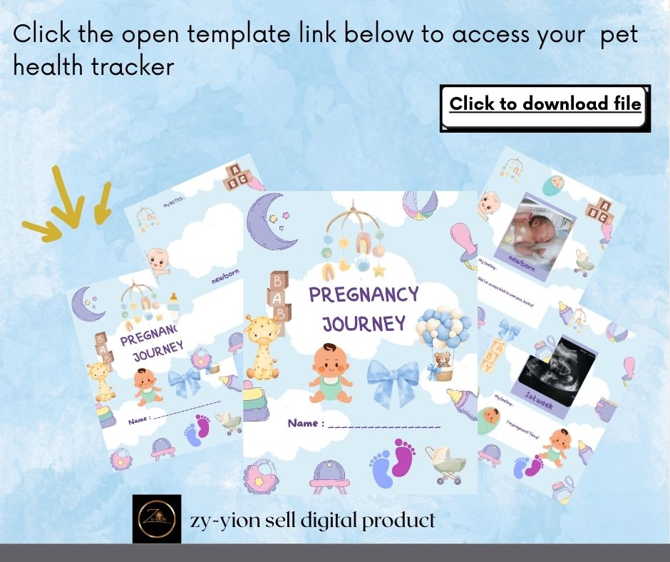 Pregnancy Journal for first time moms - week by week pregnancy perfect for a boy