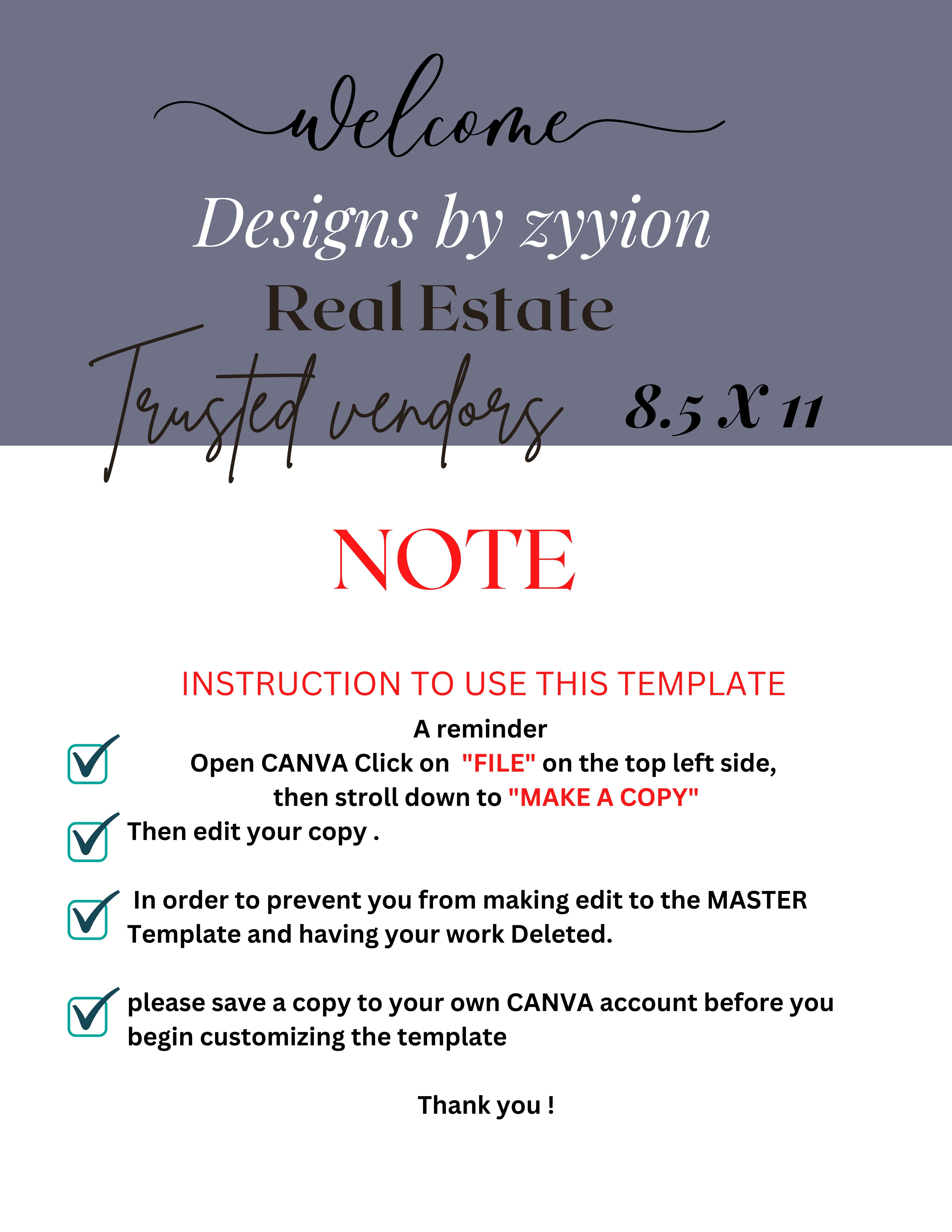 Real Estate Vendor Template