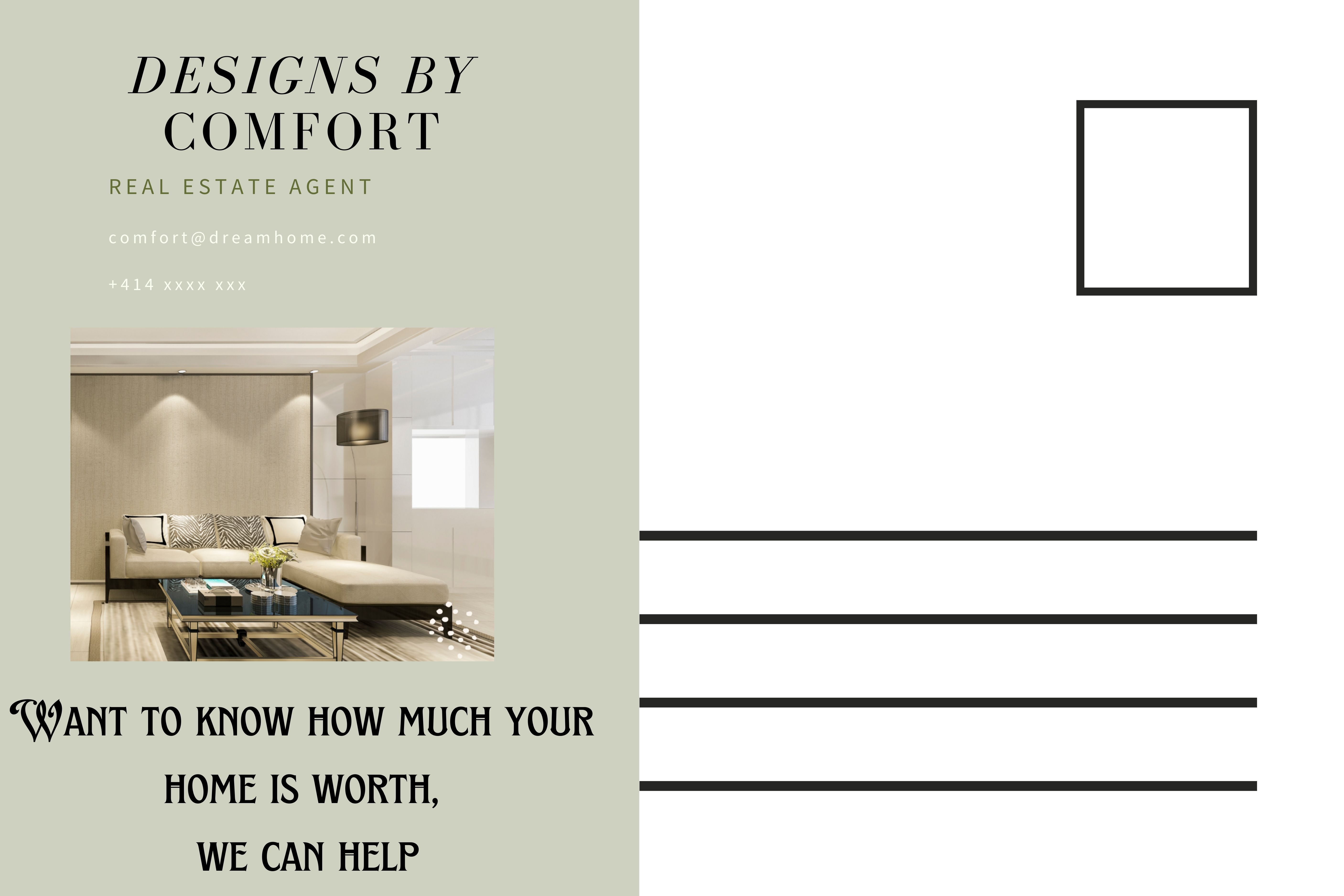 Real Estate Poat Card 6x4 VOL.1