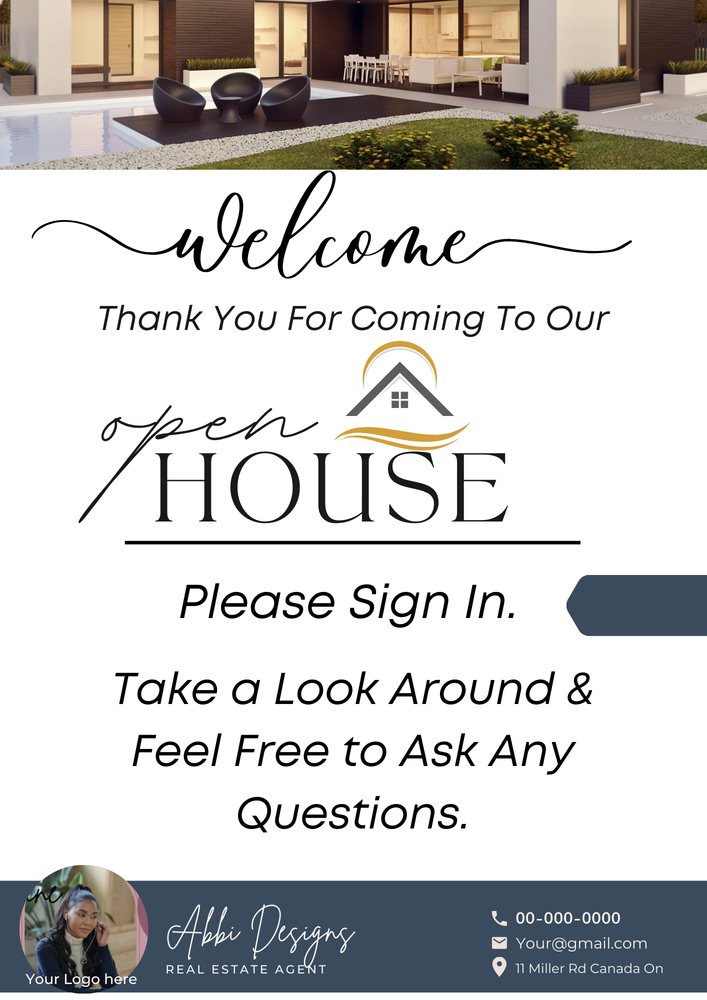 Modern Family Open house - 65  Real Estate  Marketing Bundle     