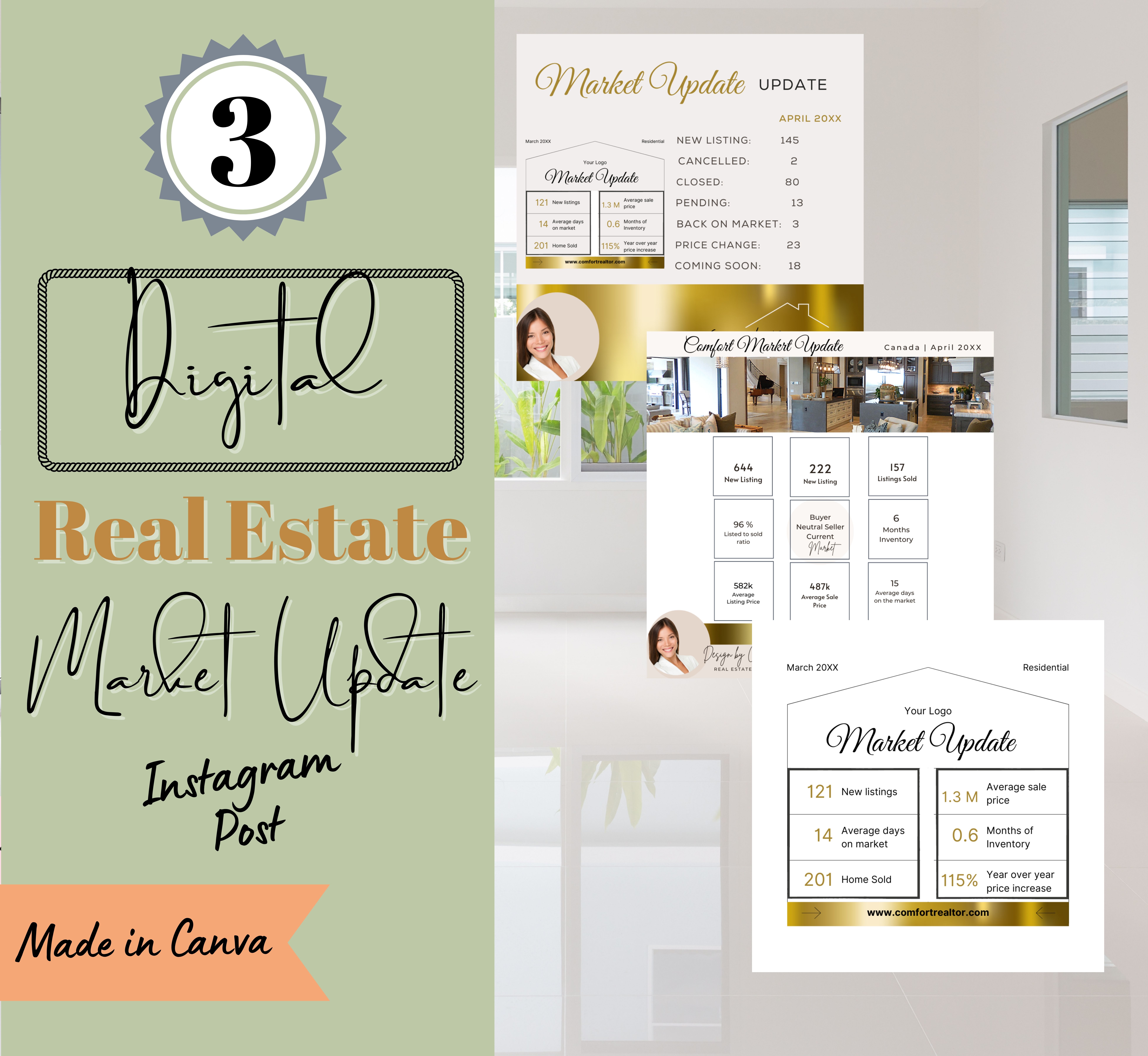 REAL ESTATE MARKET UPDATE INSTAGRAM 1080x1080