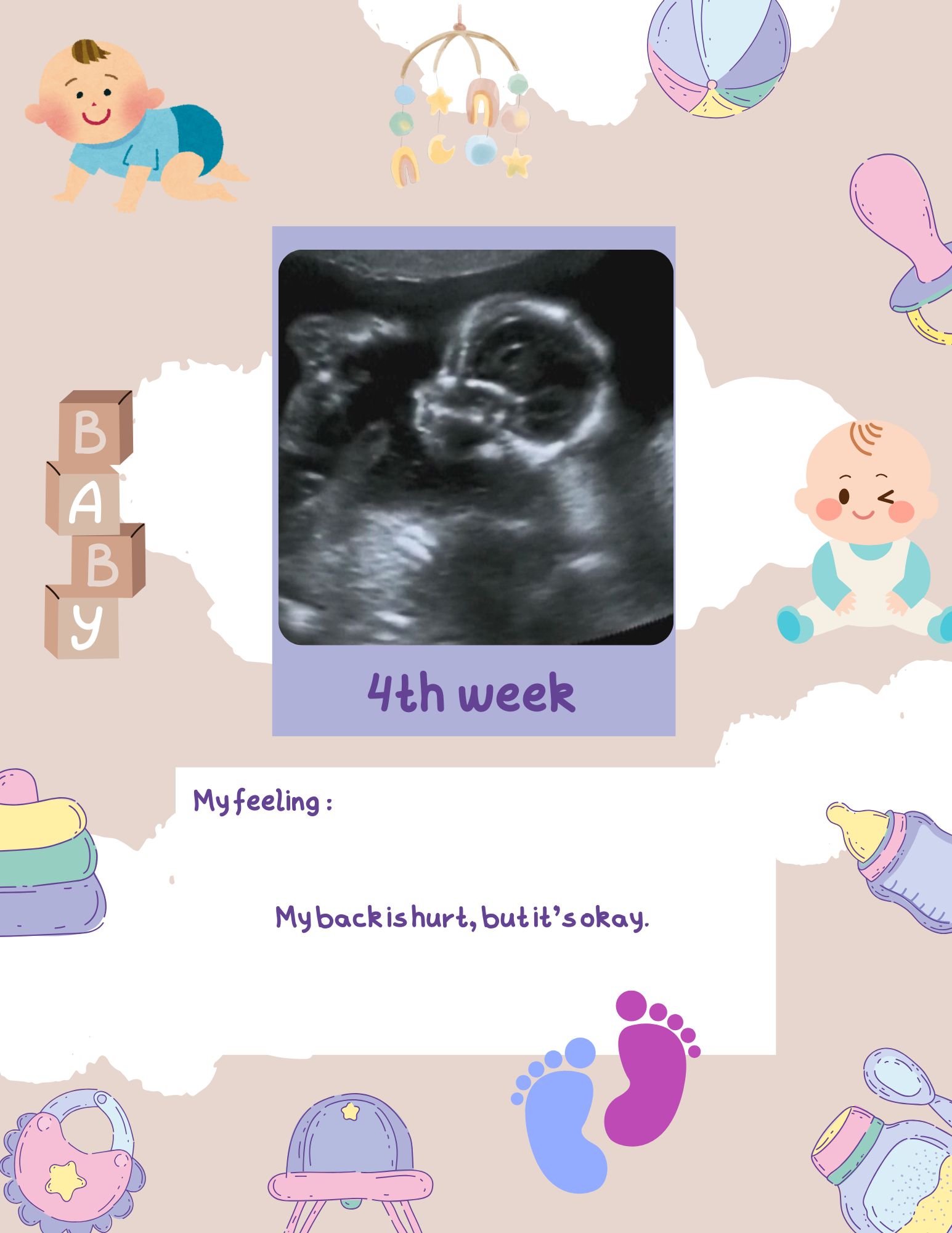 Pregnancy Journal for first time moms - week by week pregnancy