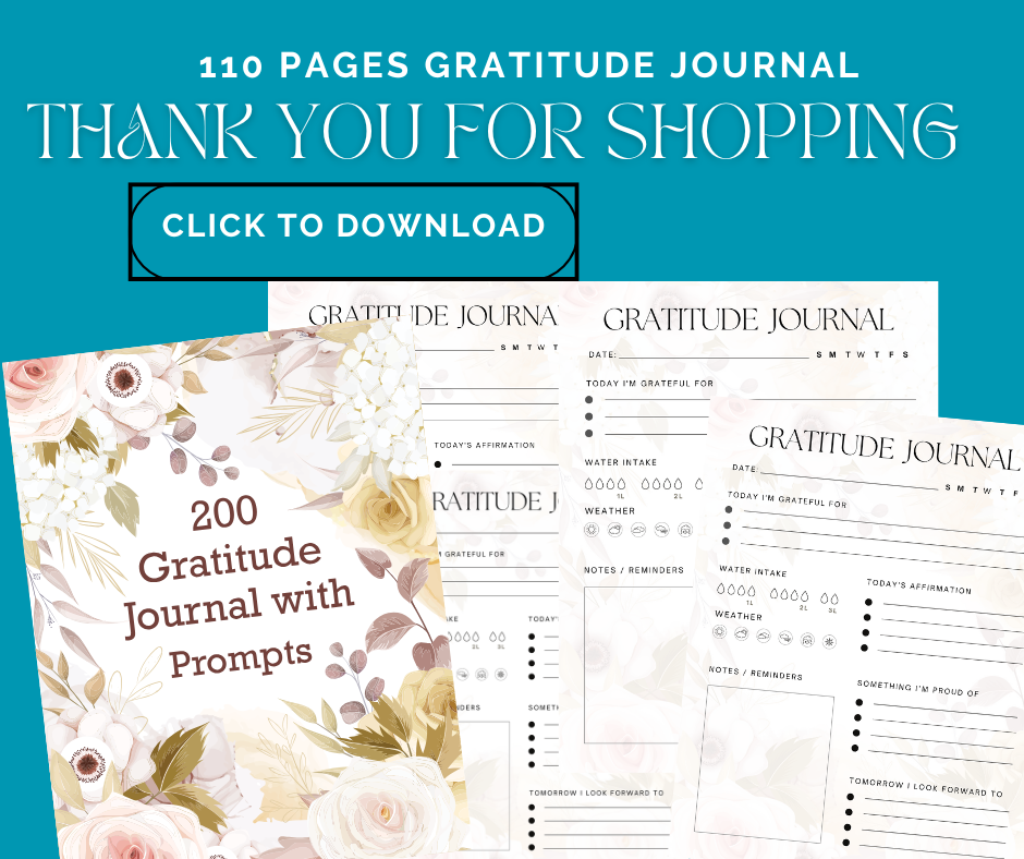 gratitude journal for woman and men daily mainfulnwss