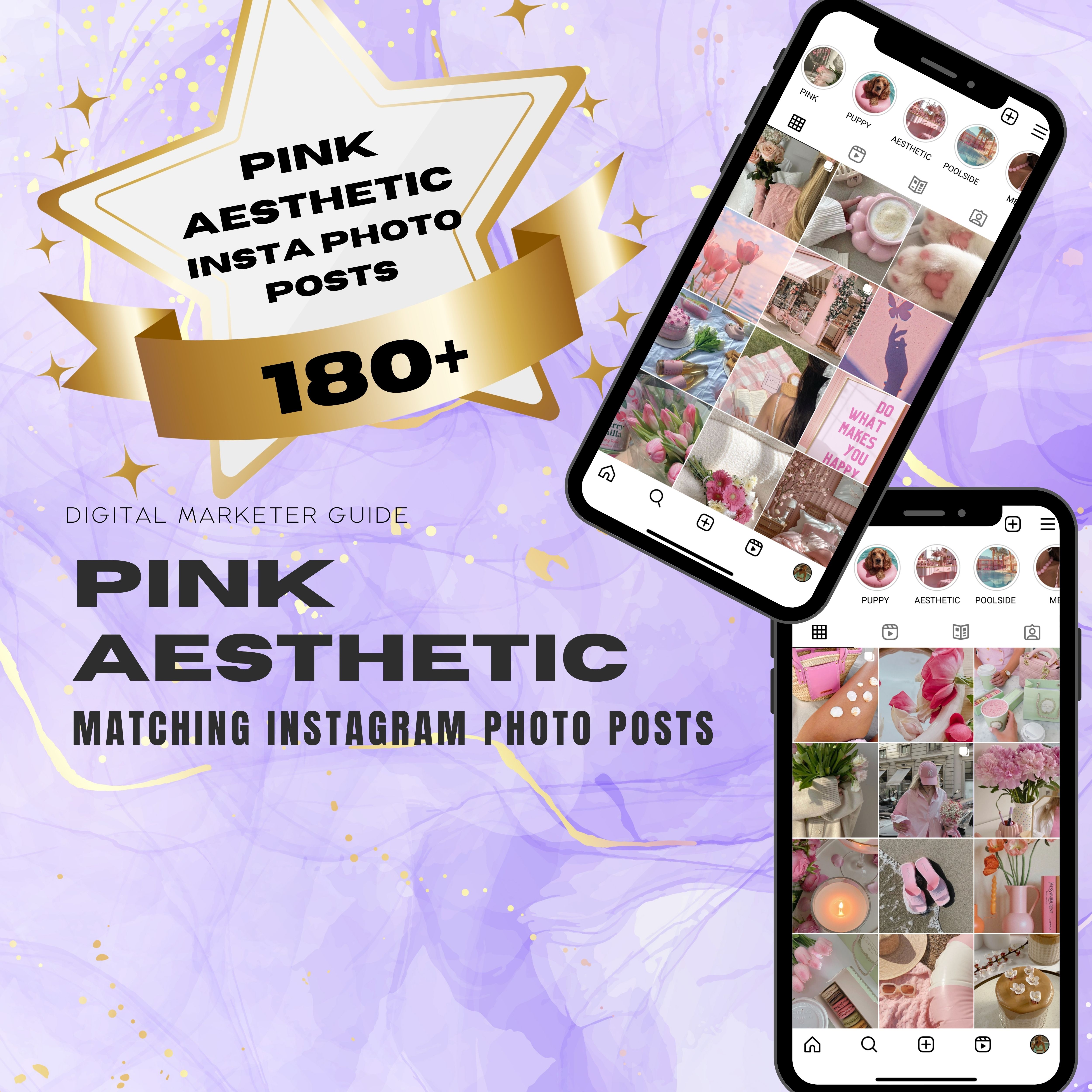 Pink Aesthetic Instagram Photo Posts