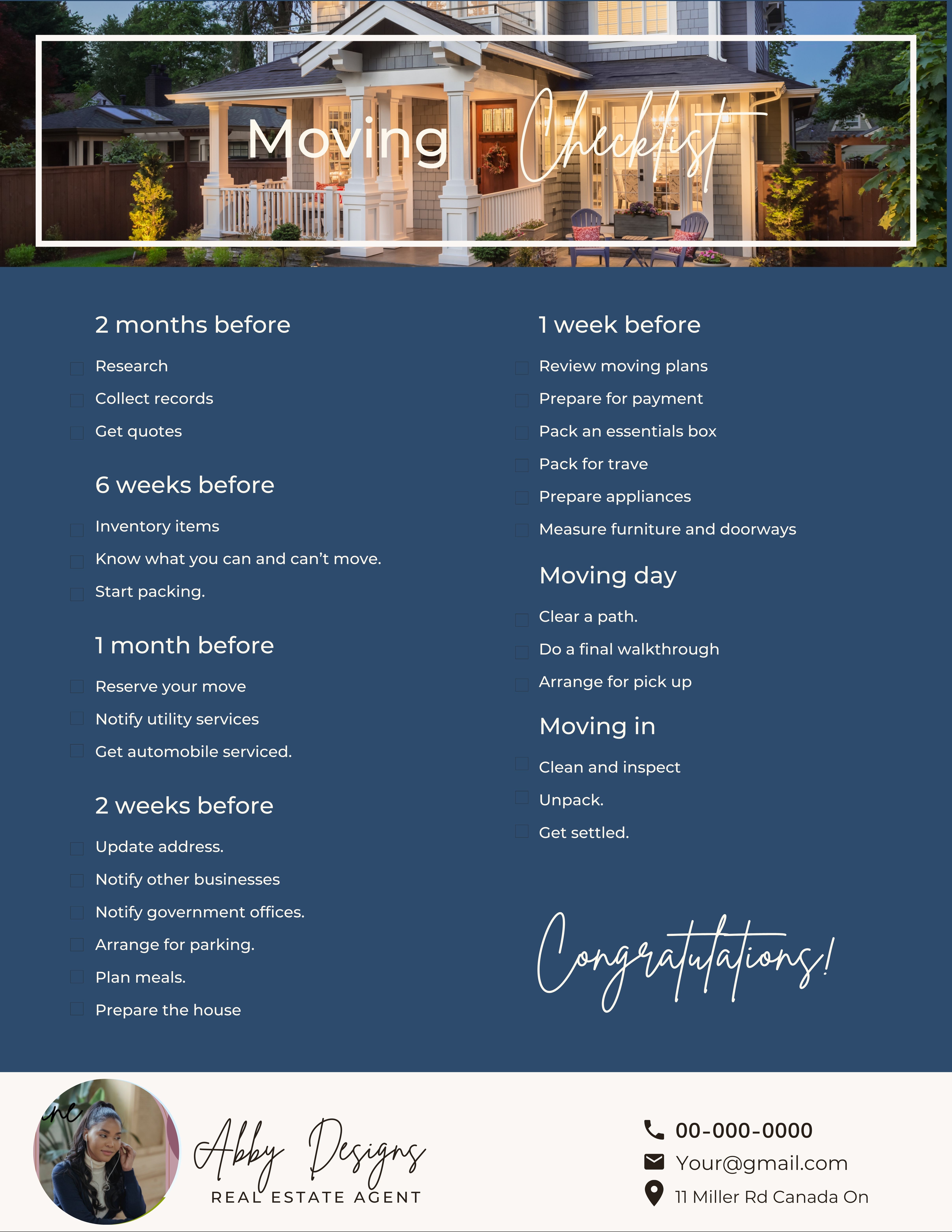 Real Estate Pre-listing Checklist Template