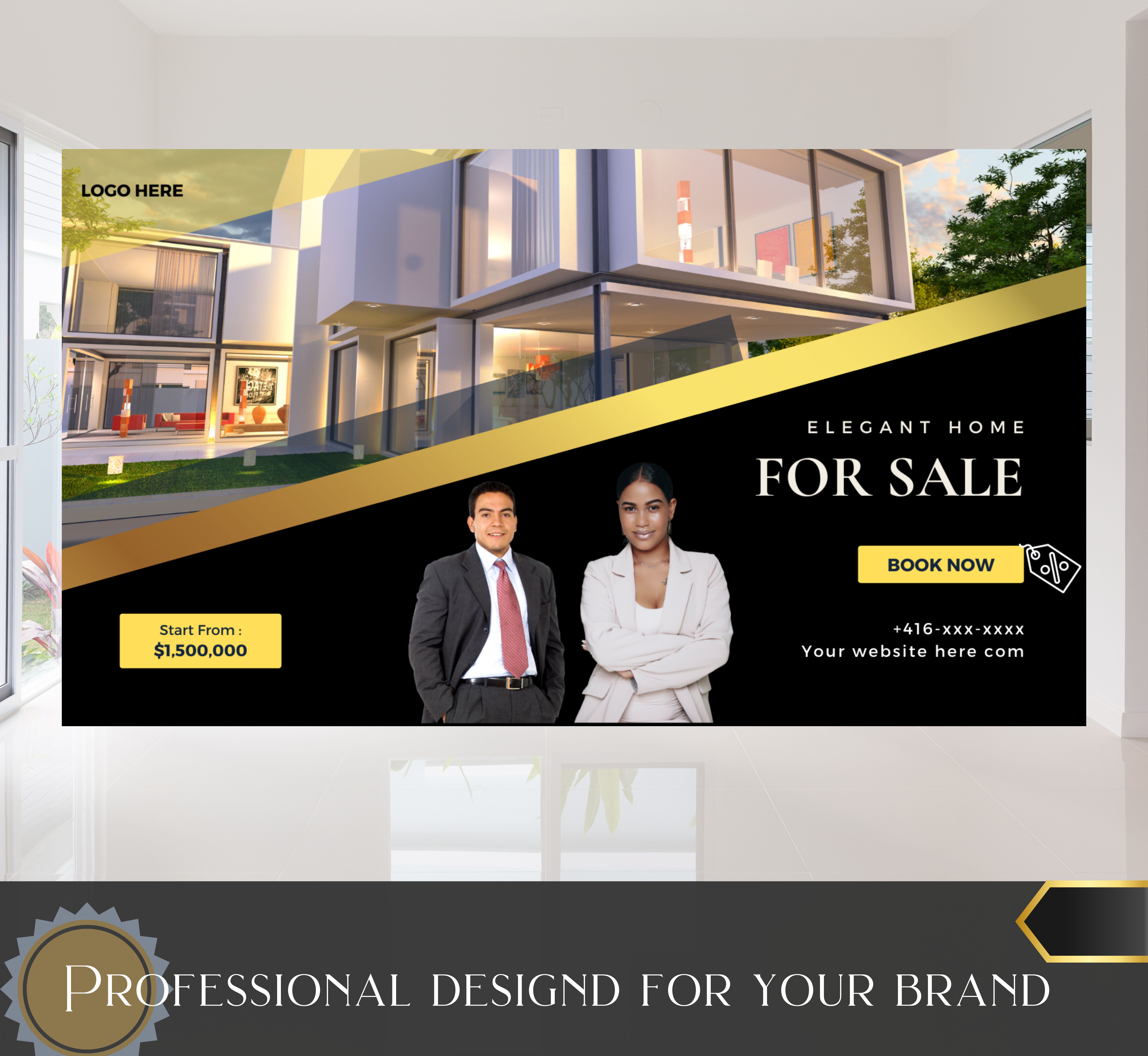 FACEBOOK COVER BANNER 6x4 Vol.10 BEST FOR A MALE REALTOR