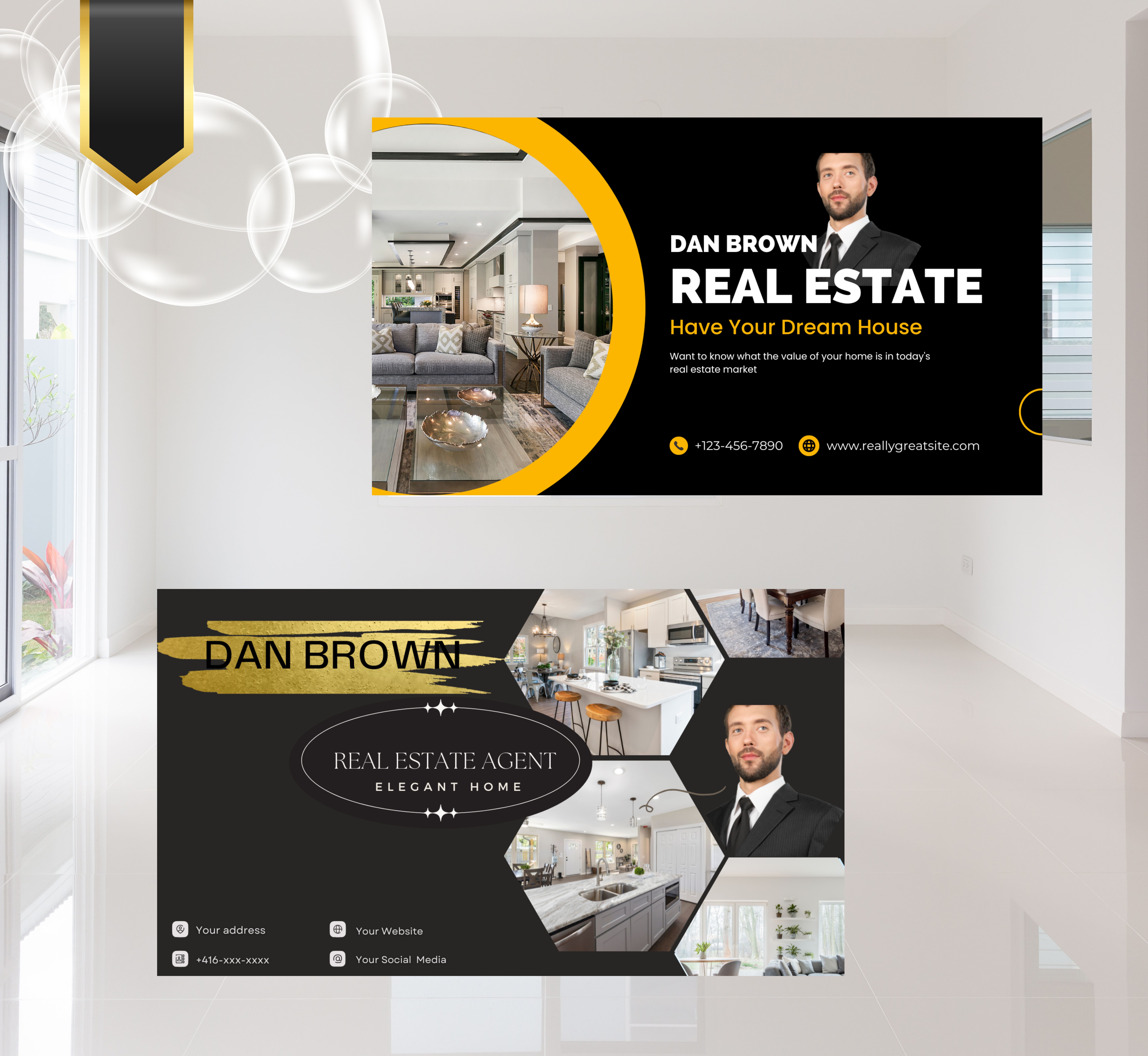 FACEBOOK COVER BANNER 6x4 Vol.10 BEST FOR A MALE REALTOR