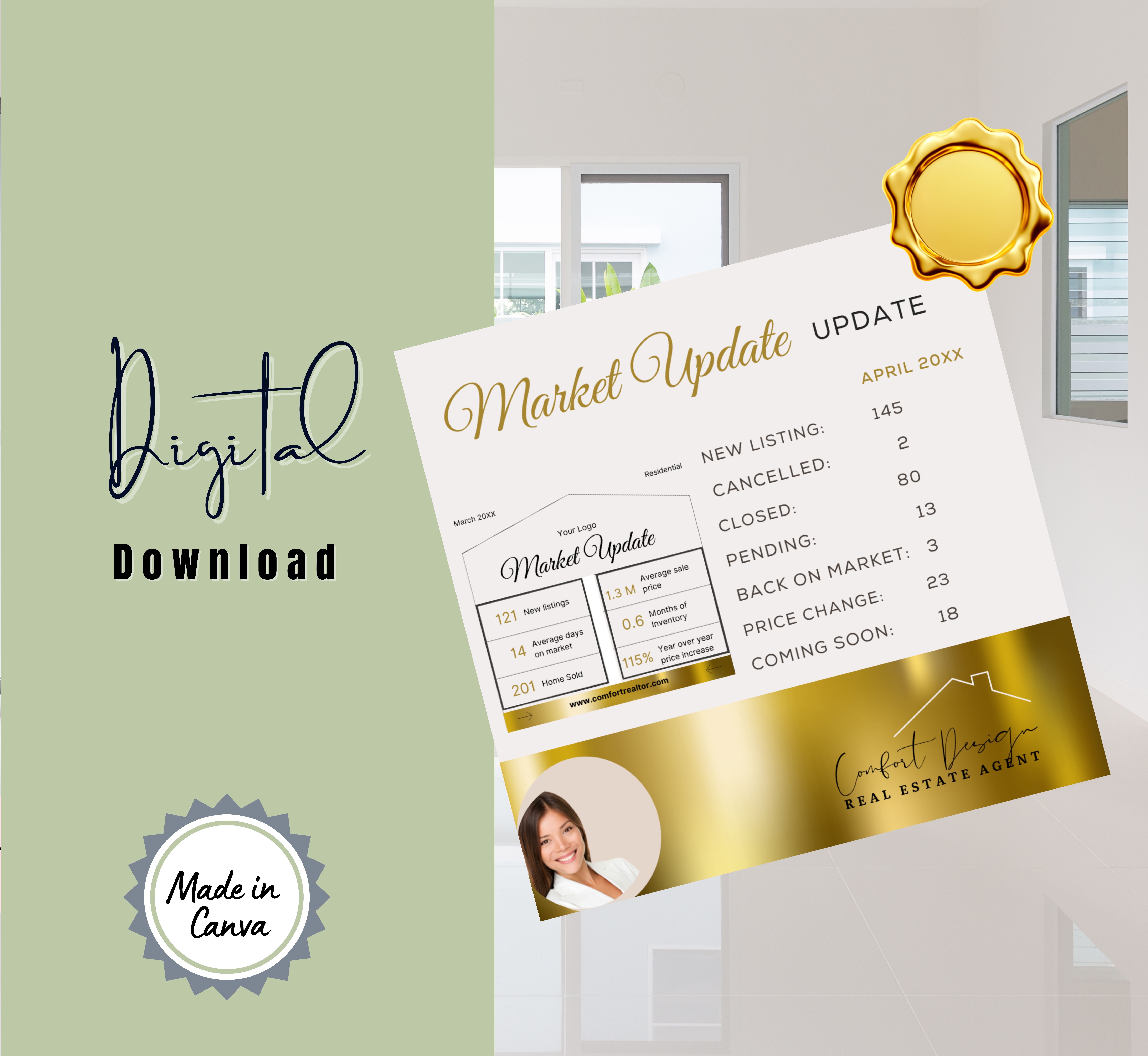 REAL ESTATE MARKET UPDATE INSTAGRAM 1080x1080