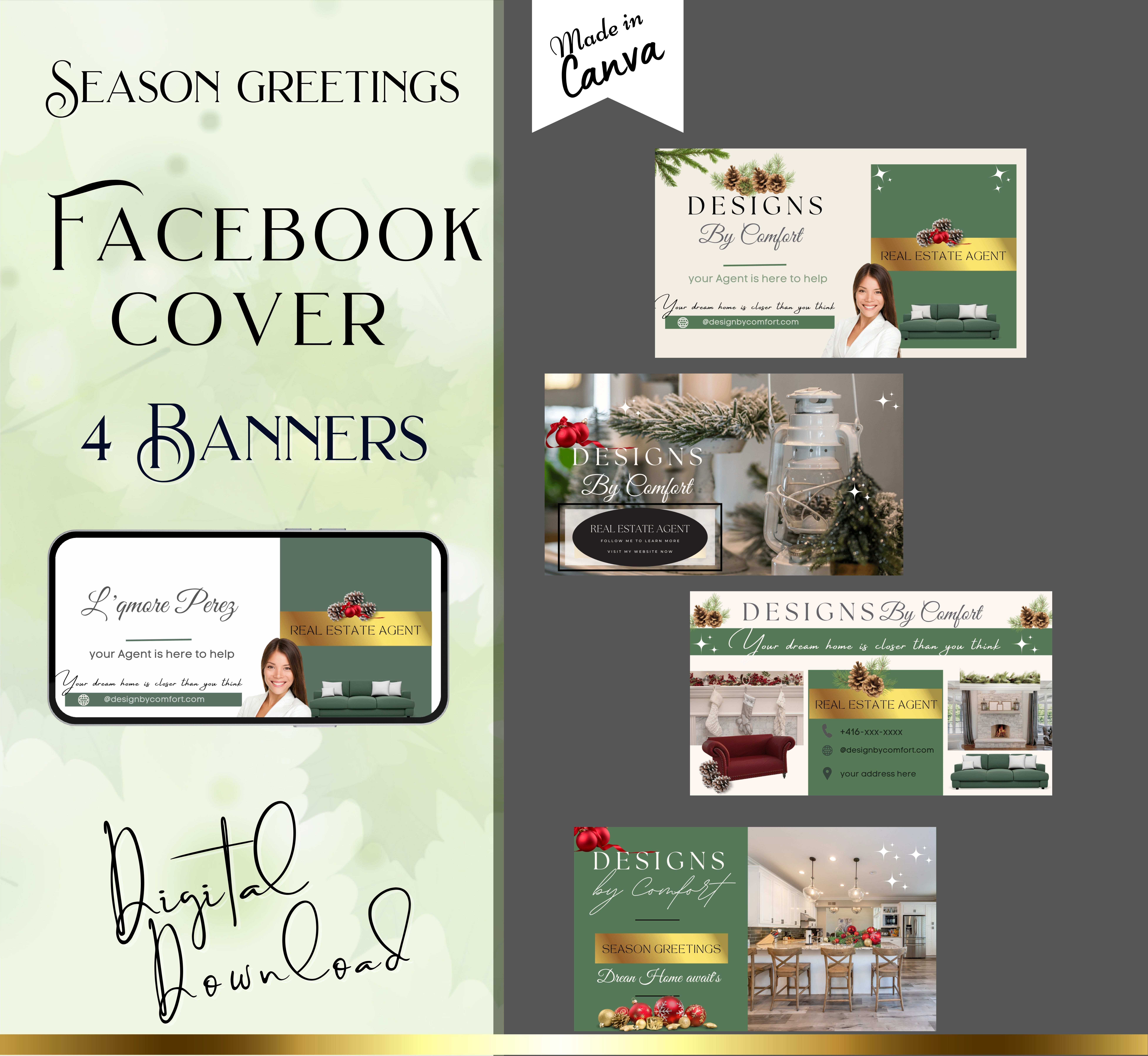Season Greetings Facebook Cover Banners
