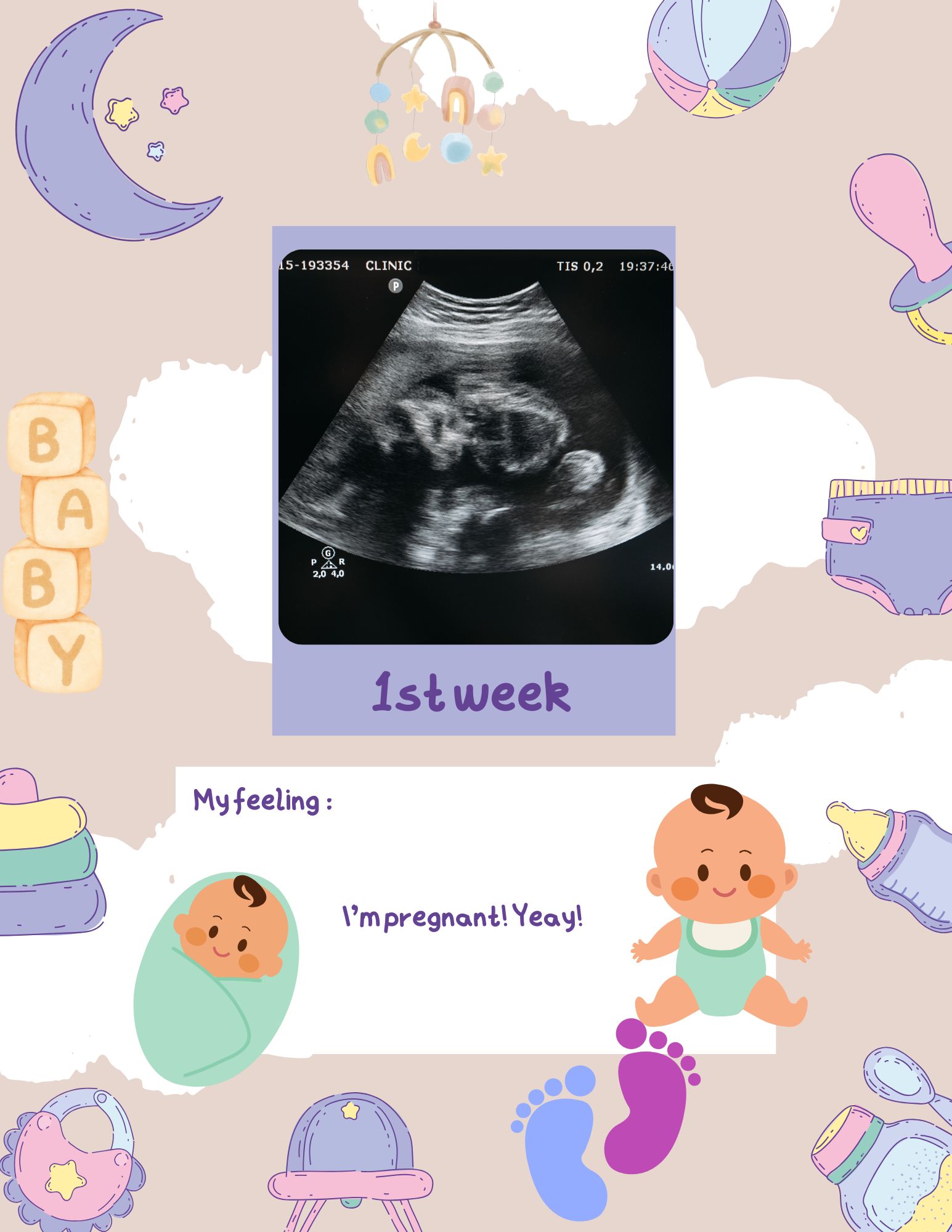 Pregnancy Journal for first time moms - week by week pregnancy