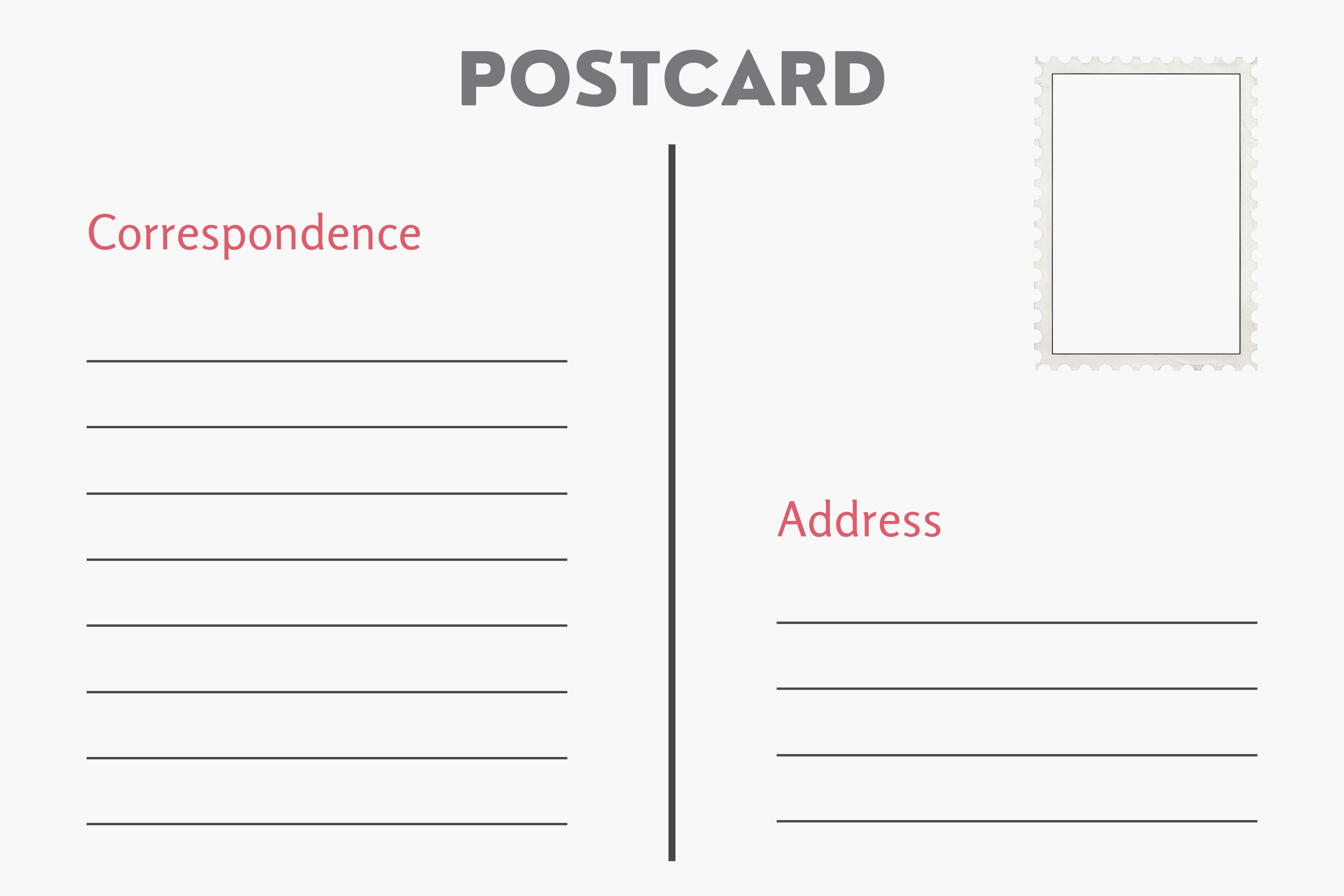 4 Real Estate   Post Card - Front + Back 6x4