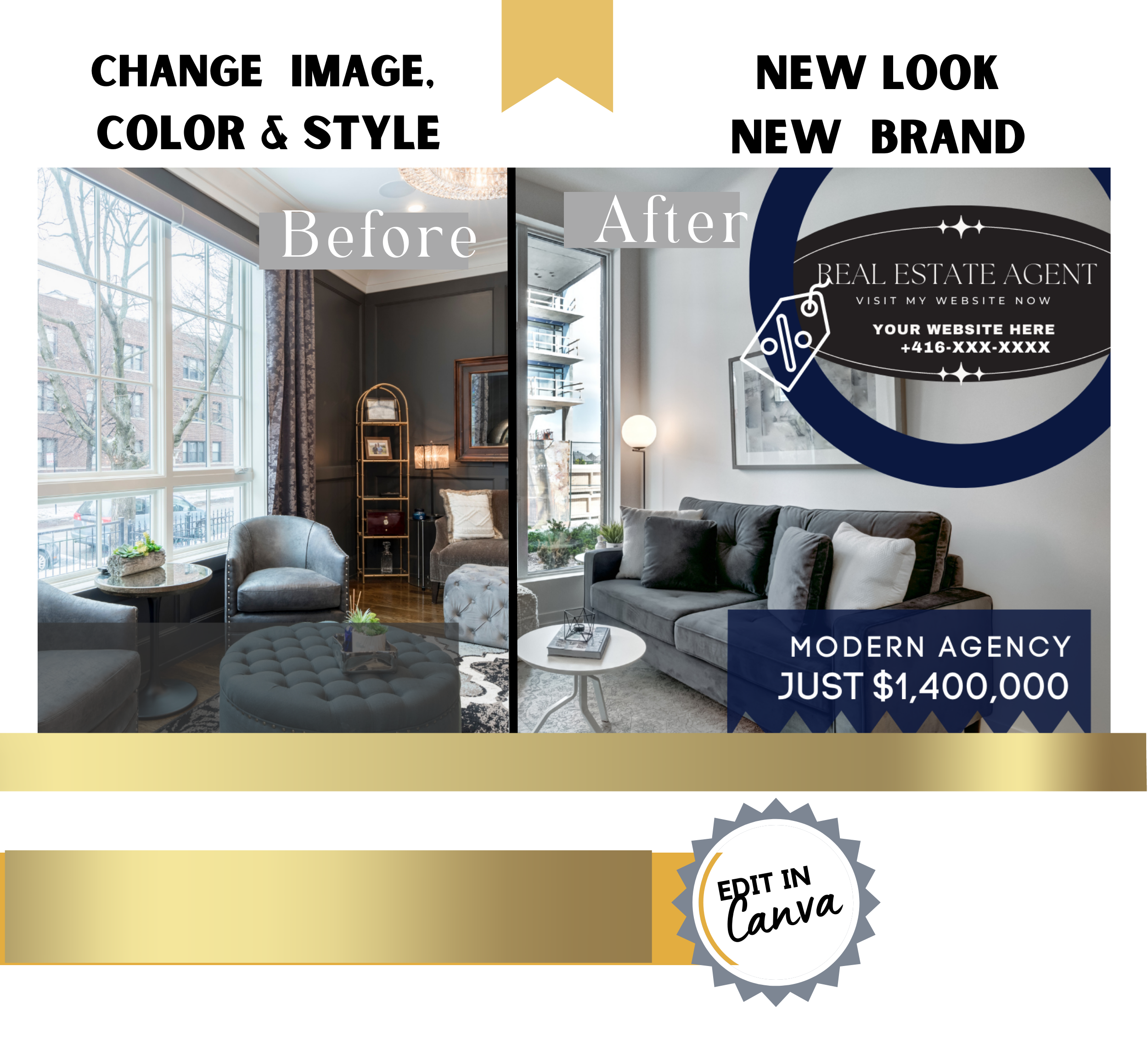 4 Real Estate Facebook Covers Season Greetings 6x4