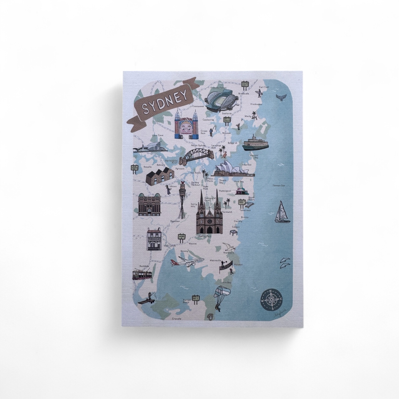 Sydney Map Postcards