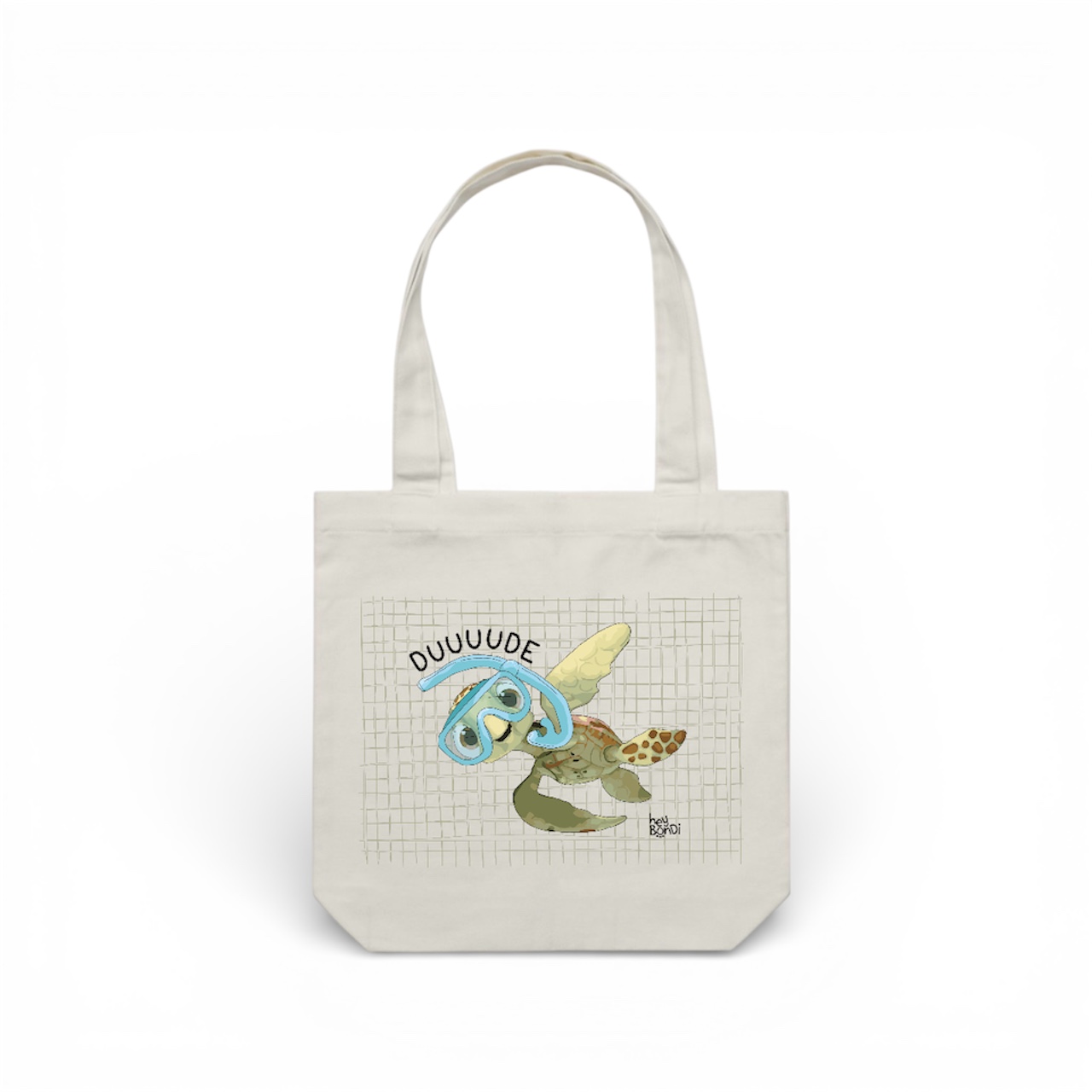 Duuuude Turtle Tote Bag 