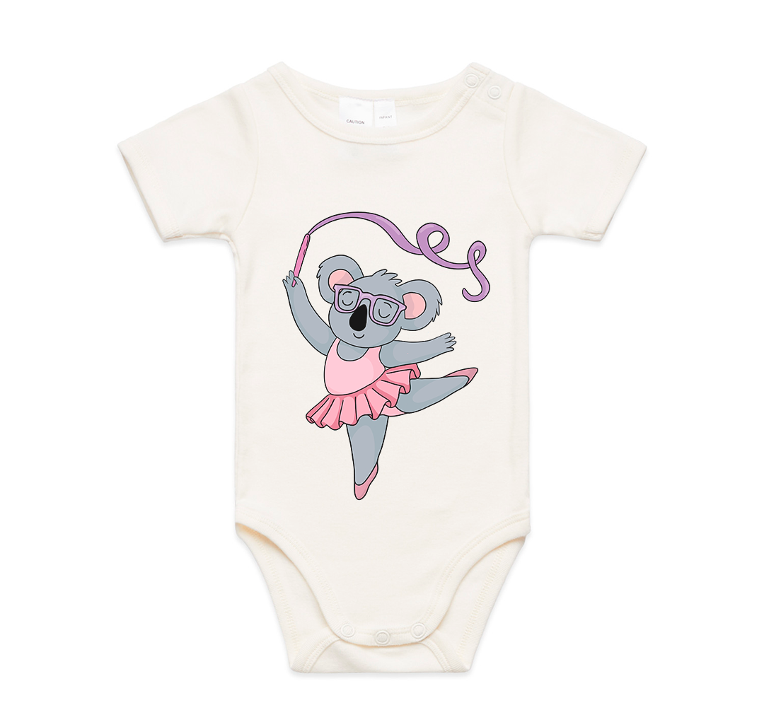 Ballerina Koala Organic Infant Mini-Me One-Piece