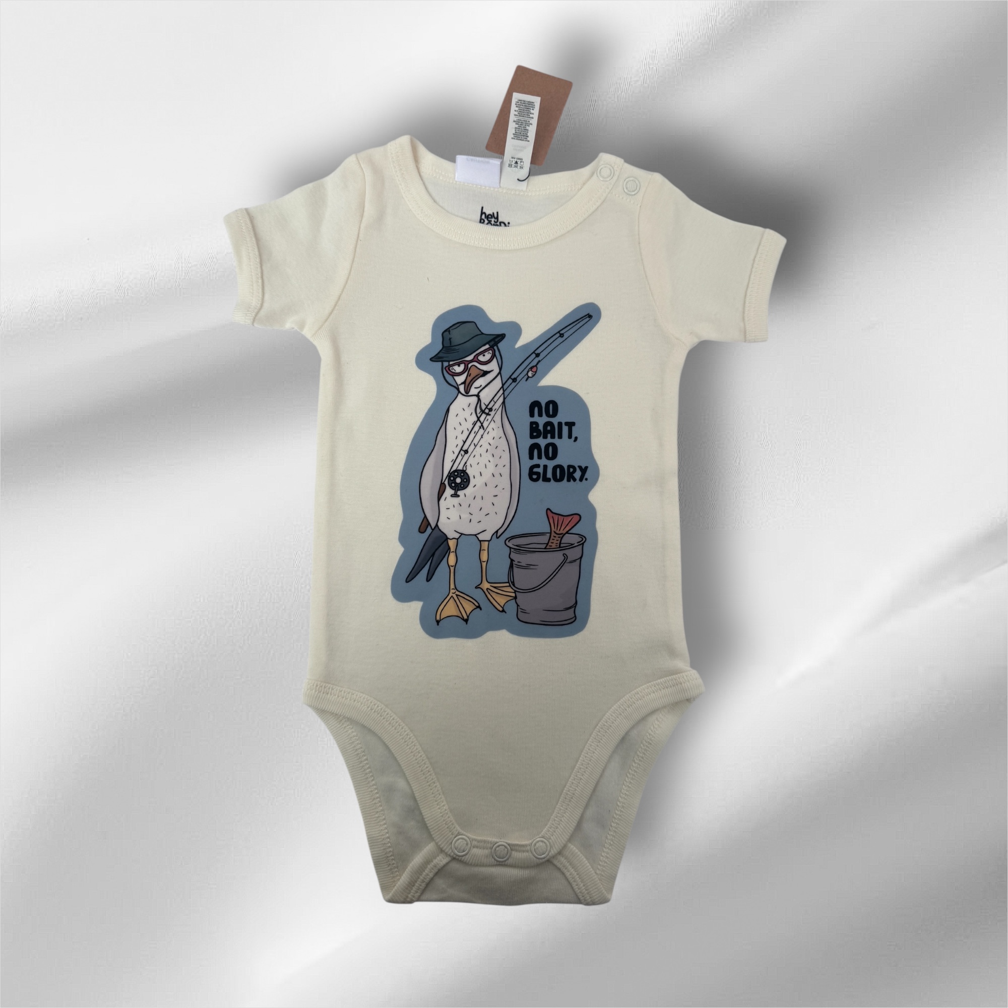 No Bait-No Glory Organic Infant Mini-Me One-Piece