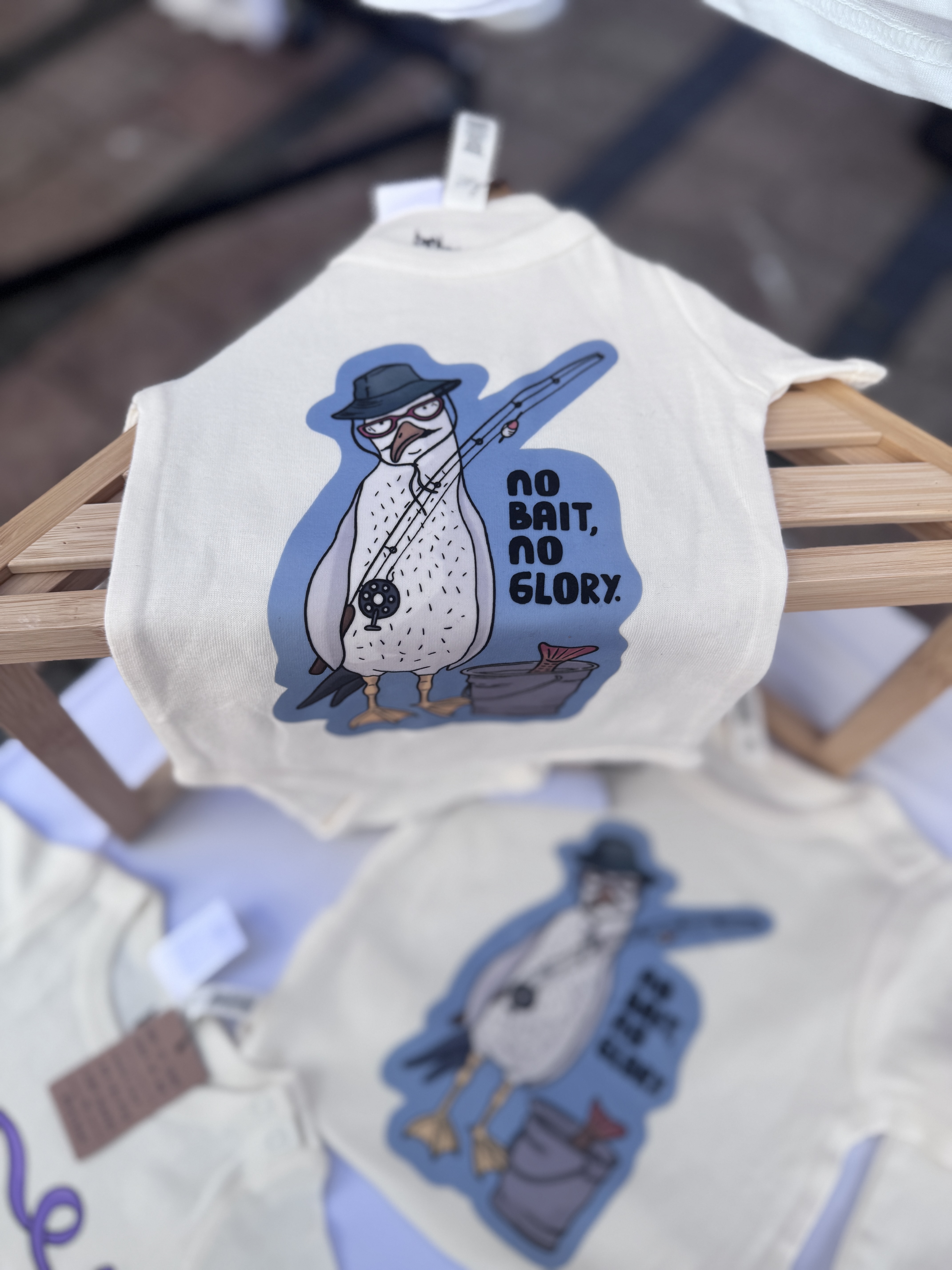 No Bait-No Glory Organic Infant Mini-Me One-Piece