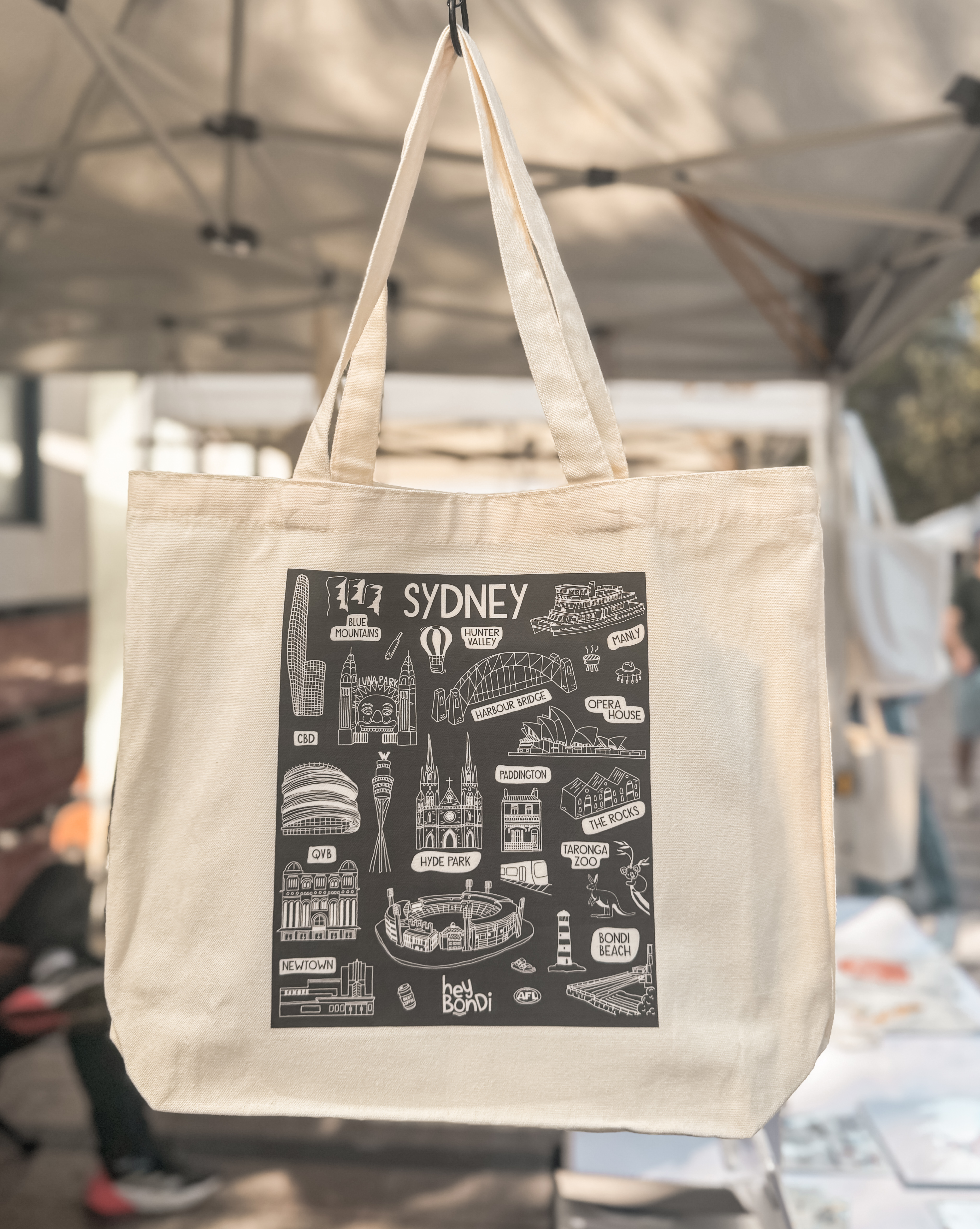  Sydney Black Tote Bag