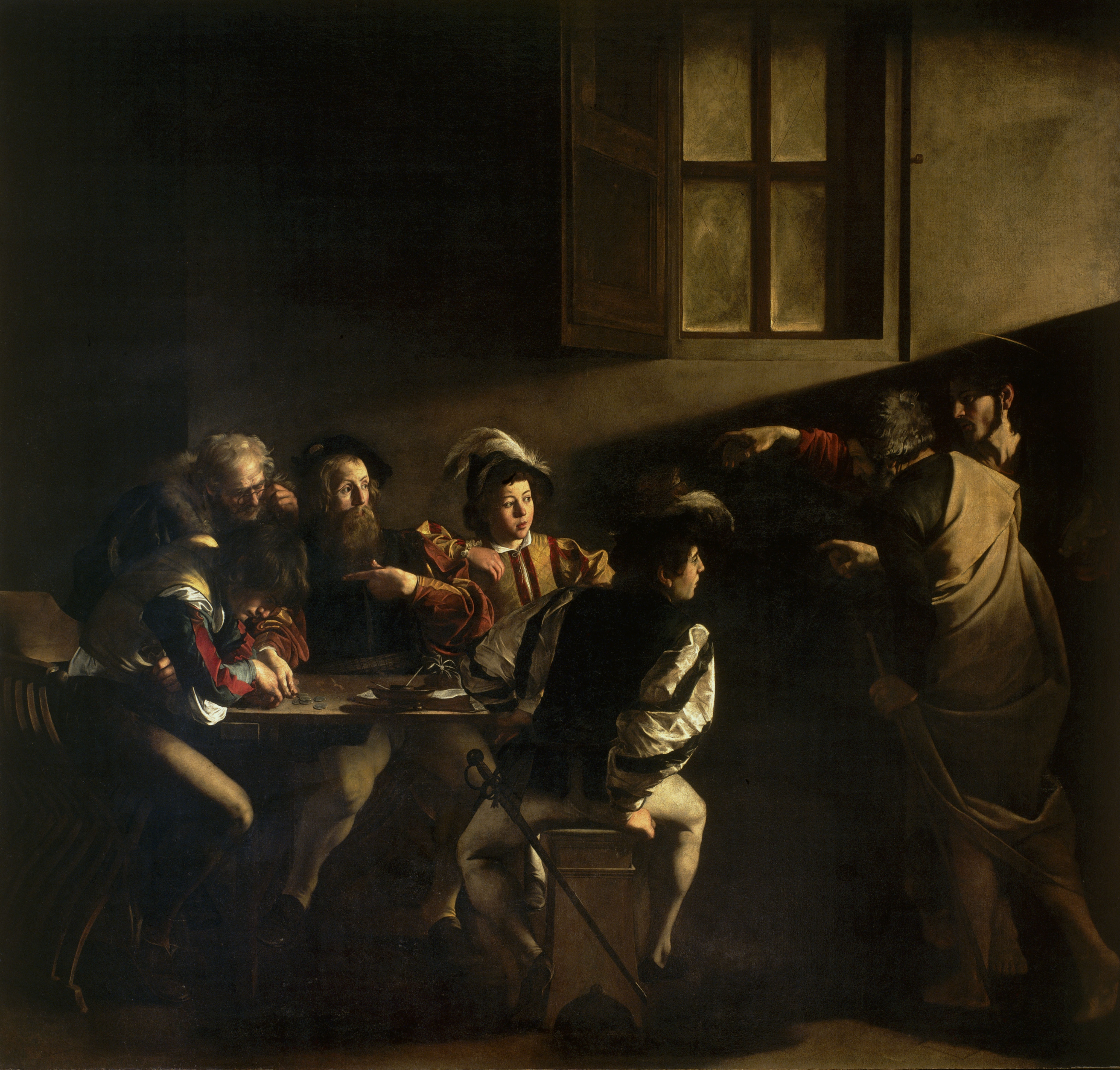La Vocazione di San Matteo - Caravaggio 