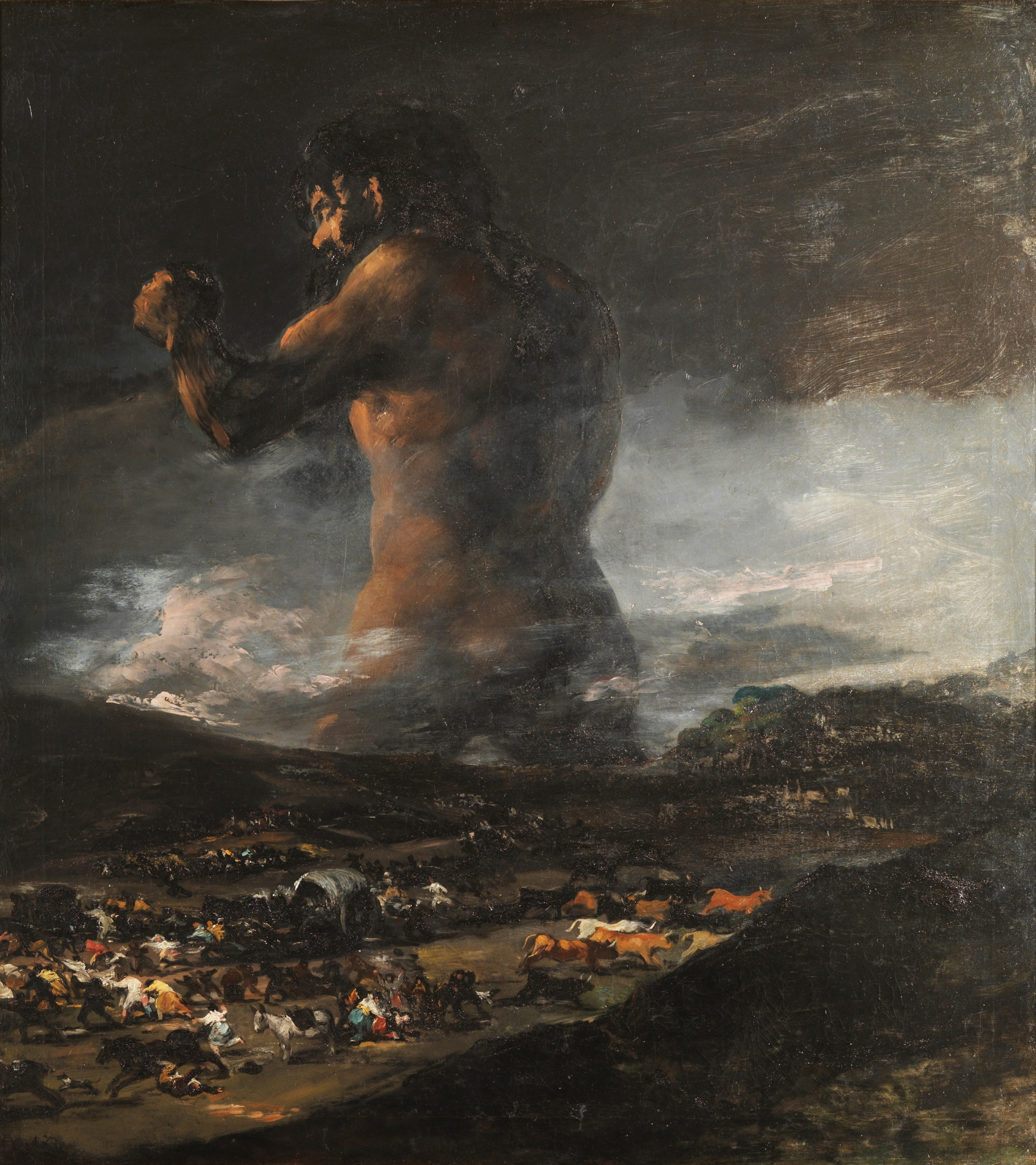 El Coloso - Francisco de Goya 