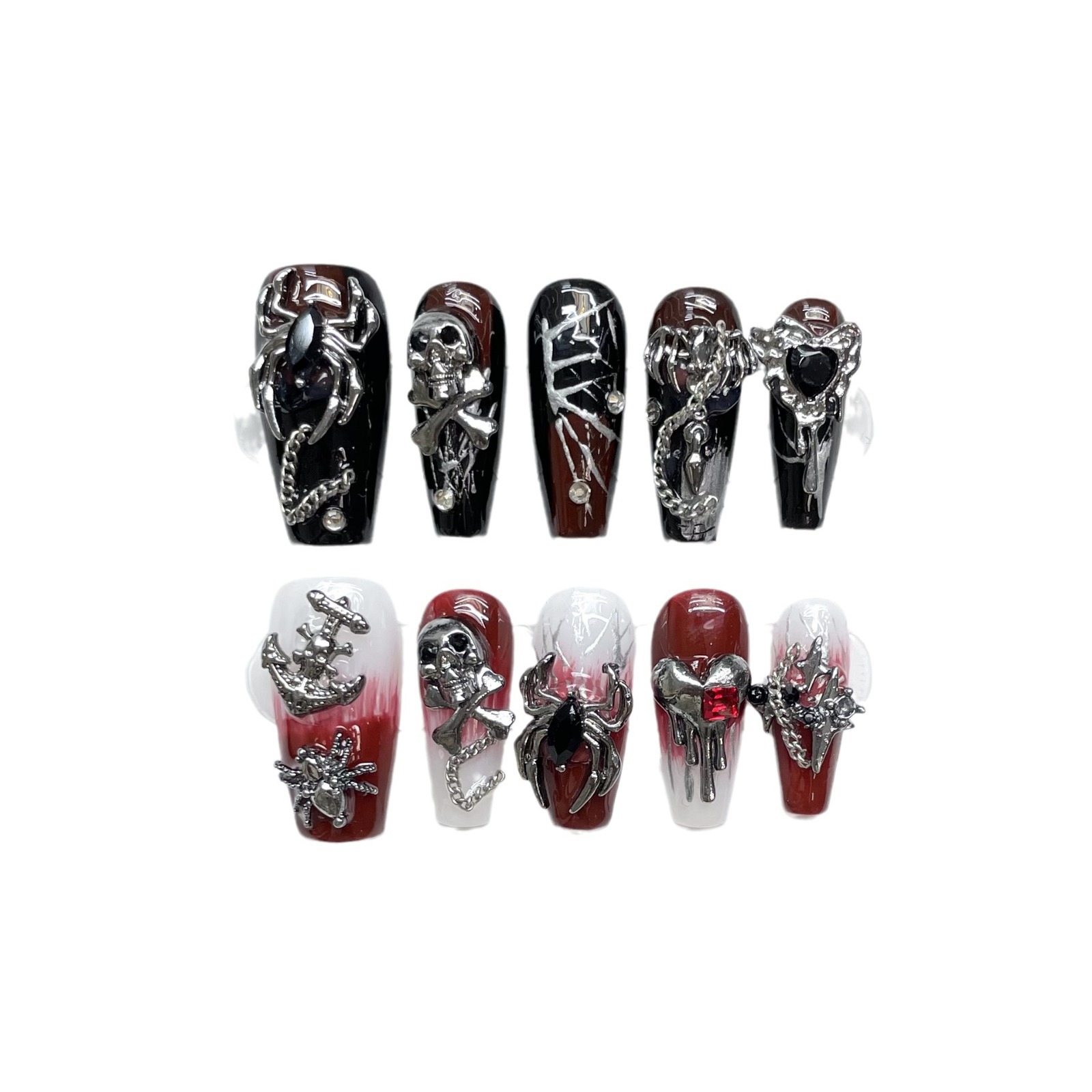 Gothic Skull Nail Art Set