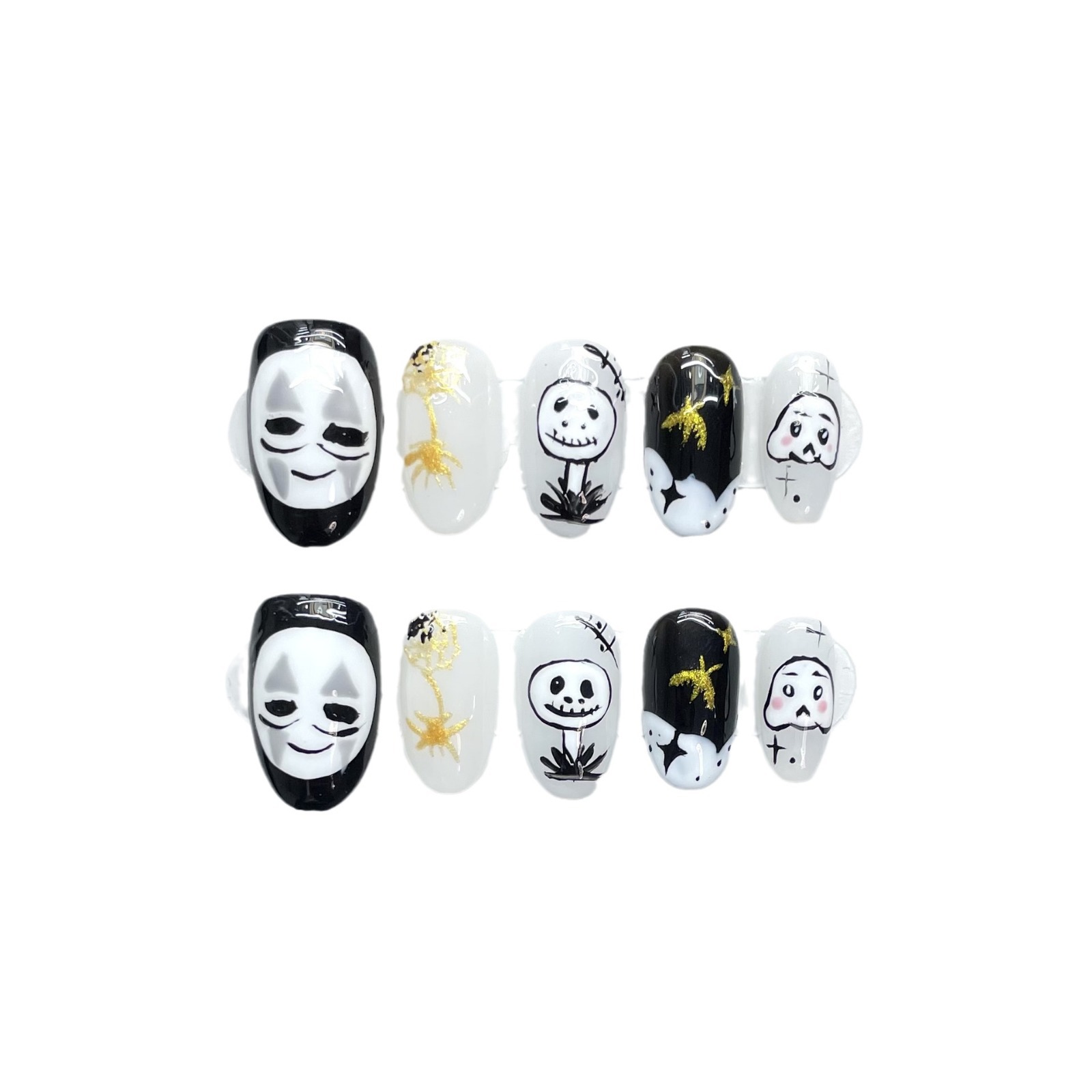 Halloween Cartoon Press-On Nails