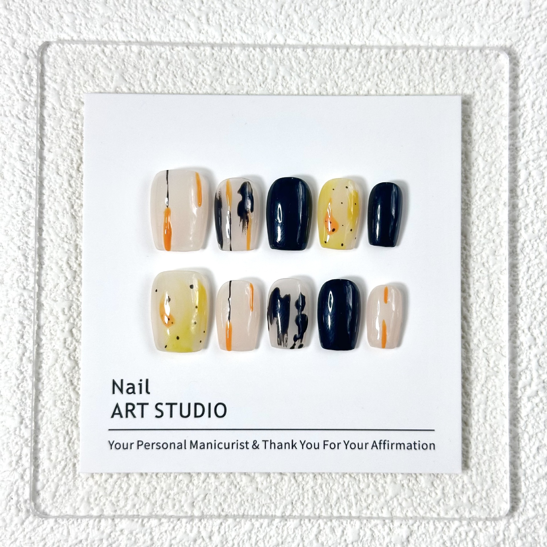 Hand-painted Press-on Nails Set